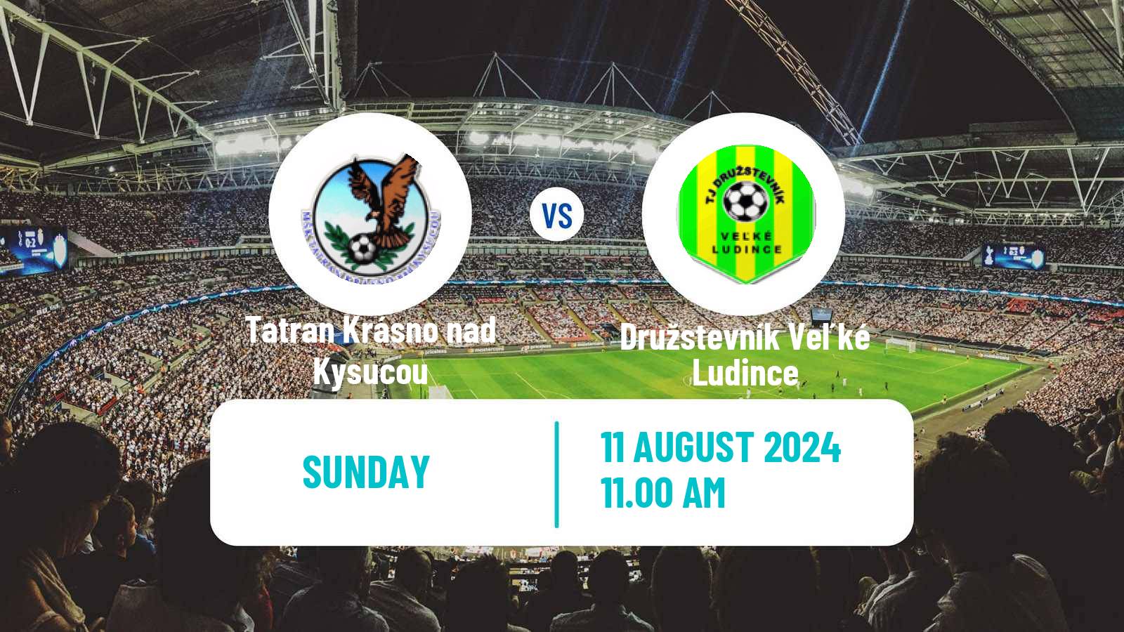 Soccer Slovak 3 Liga West Tatran Krásno nad Kysucou - Družstevník Veľké Ludince