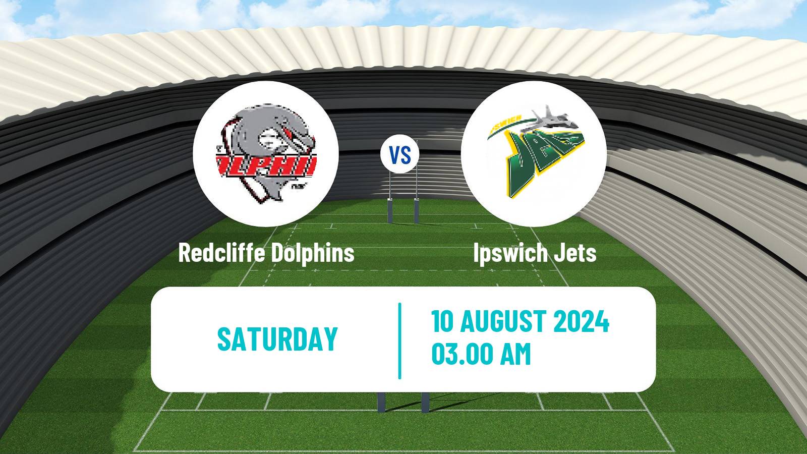 Rugby league Australian Queensland Cup Redcliffe Dolphins - Ipswich Jets