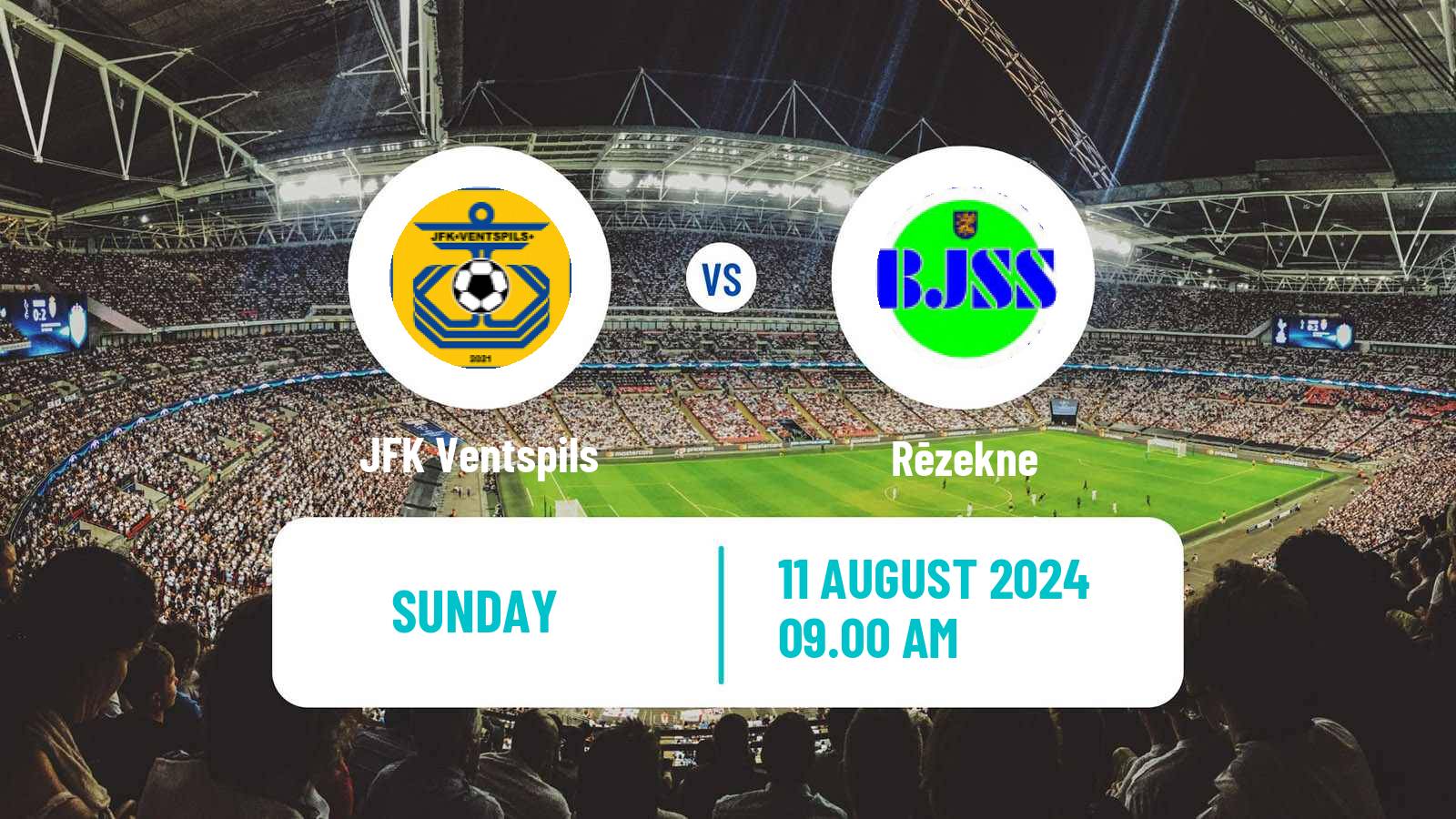 Soccer Latvian 1 Liga JFK Ventspils - Rēzekne