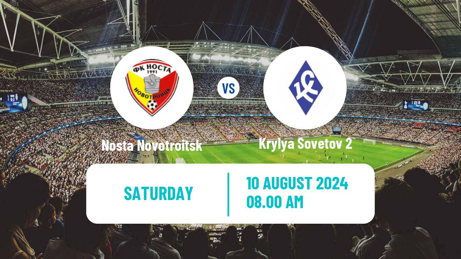 Soccer  FNL 2 Division B Group 4 Nosta Novotroitsk - Krylya Sovetov 2