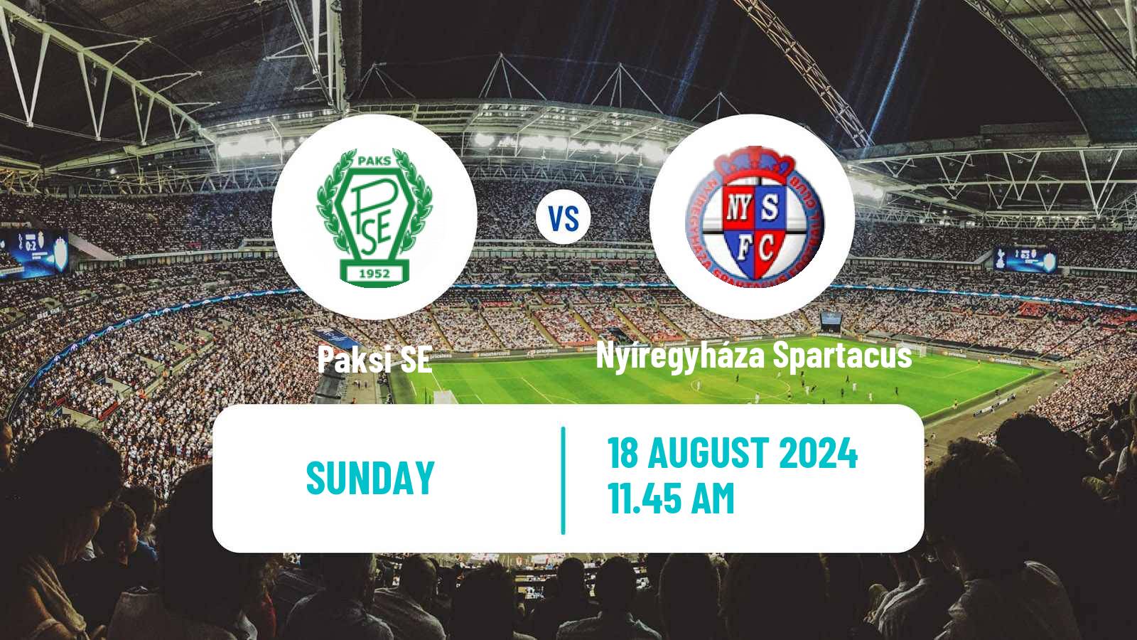 Soccer Hungarian NB I Paksi SE - Nyíregyháza Spartacus