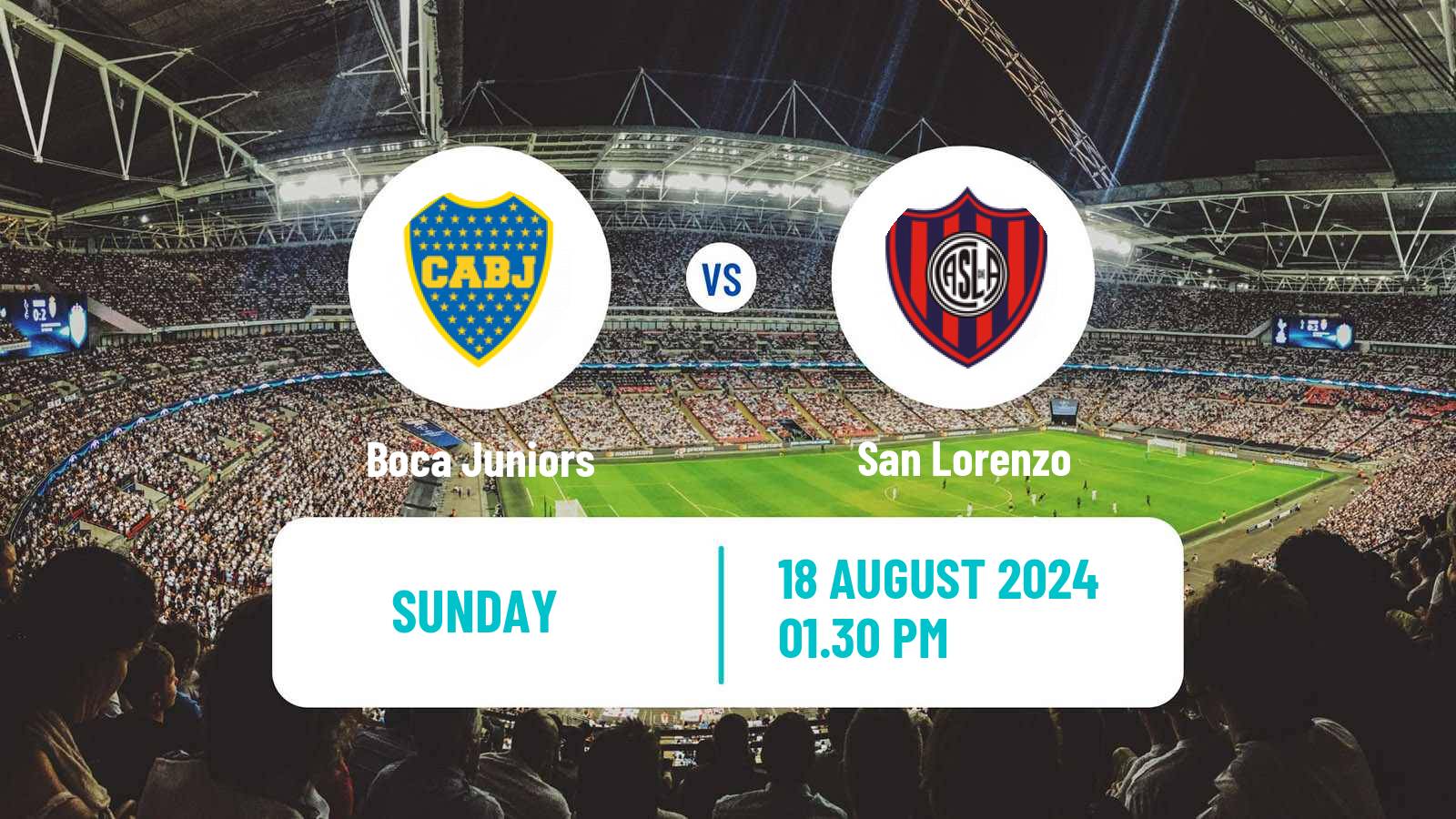 Soccer Argentinian Liga Profesional Boca Juniors - San Lorenzo