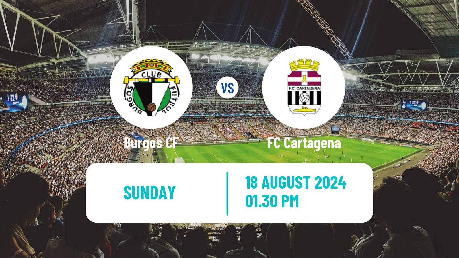 Soccer Spanish LaLiga2 Burgos - Cartagena