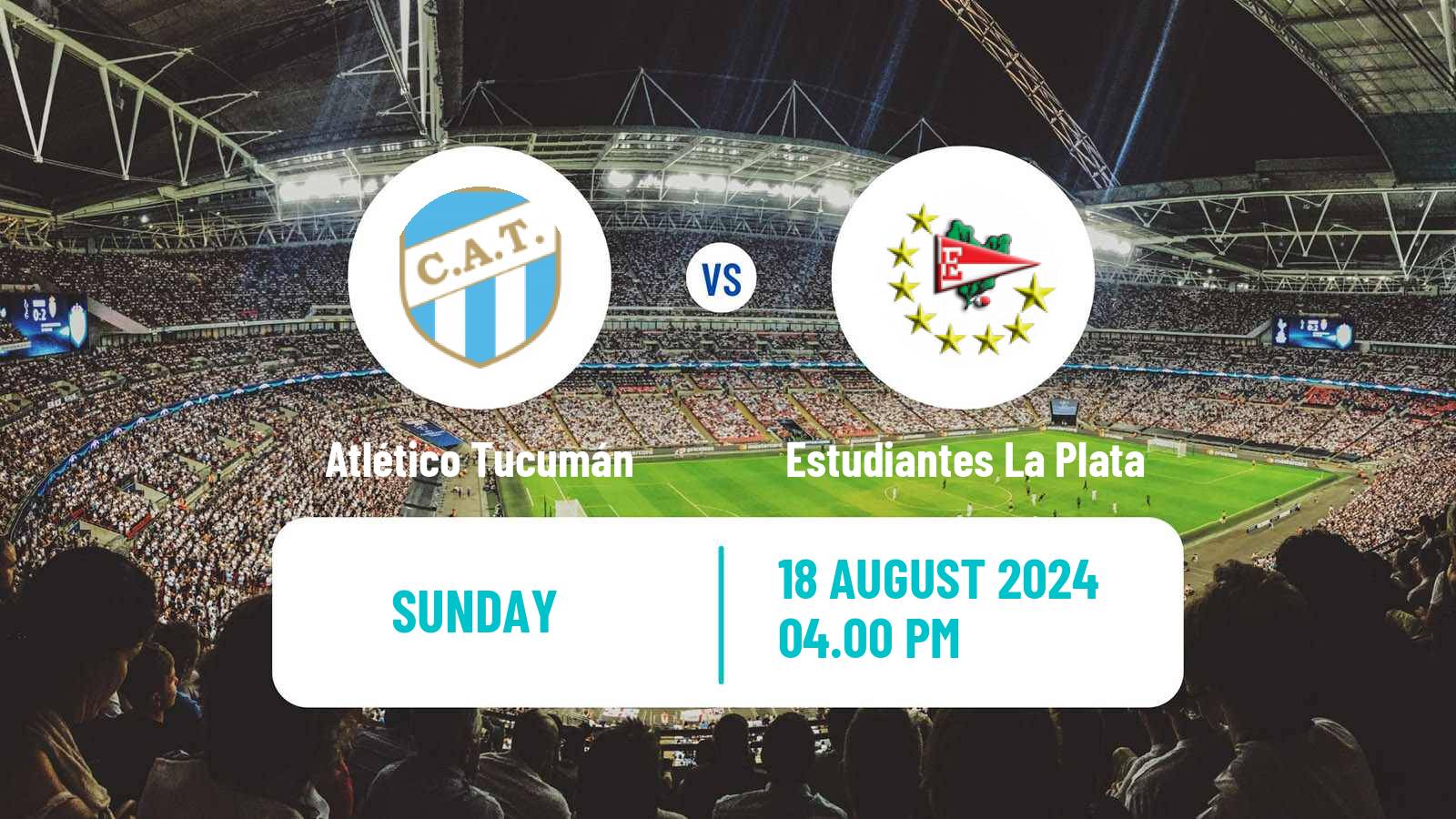 Soccer Argentinian Liga Profesional Atlético Tucumán - Estudiantes La Plata