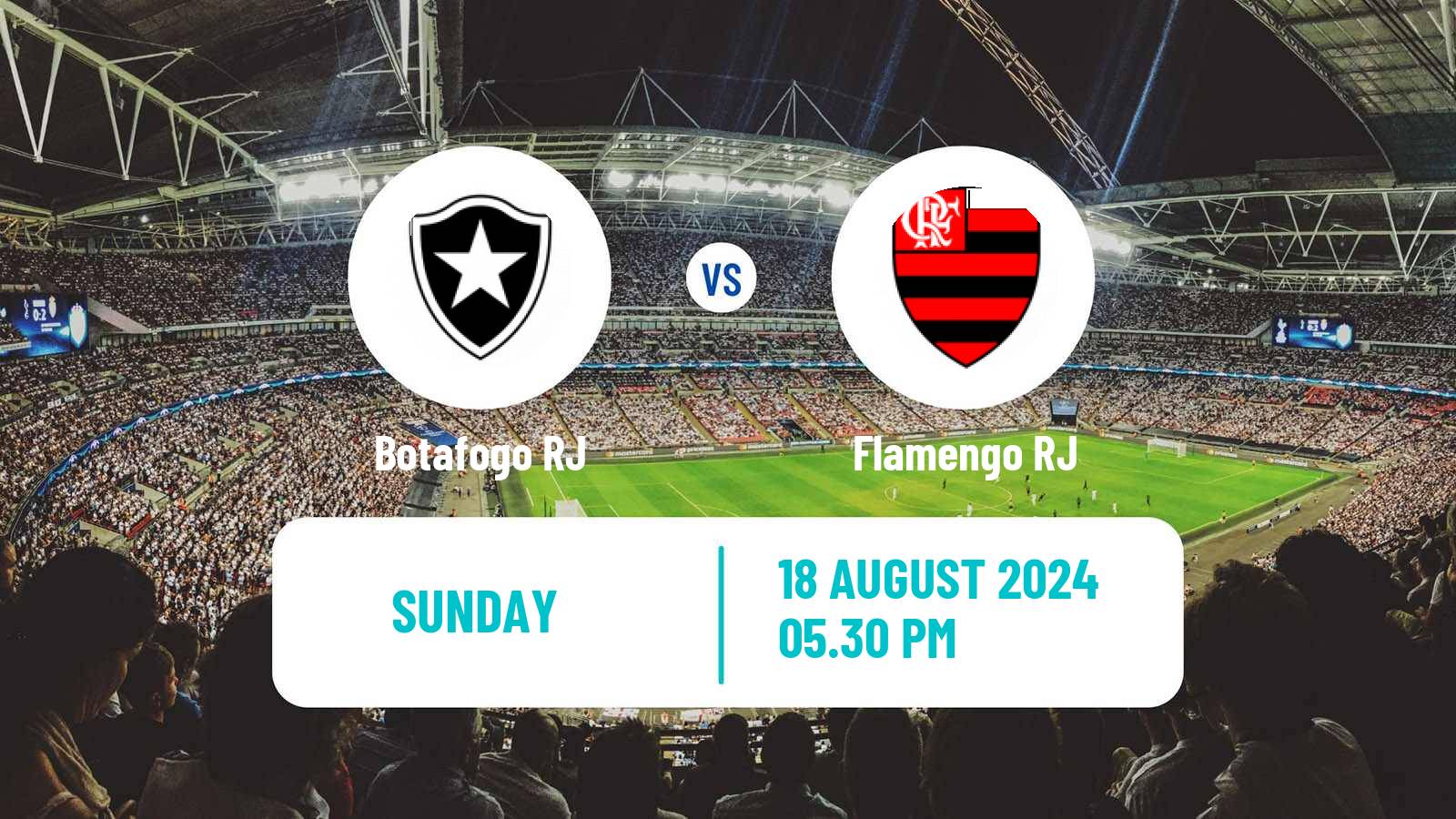 Soccer Brazilian Serie A Botafogo RJ - Flamengo