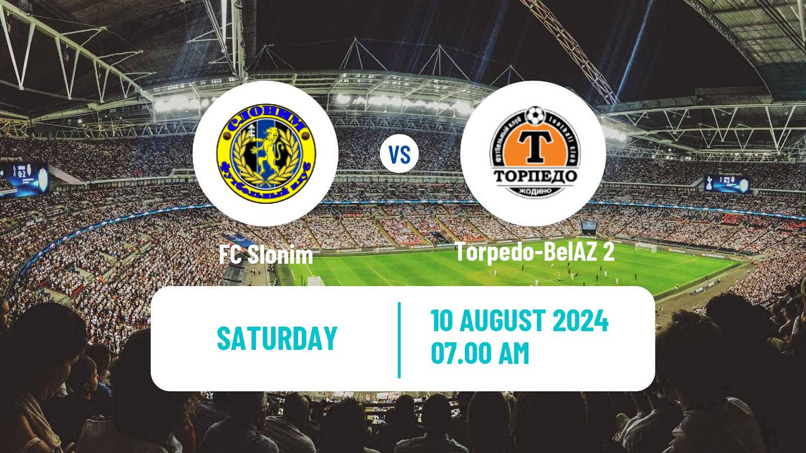 Soccer Belarusian Pershaya Liga Slonim - Torpedo-BelAZ 2