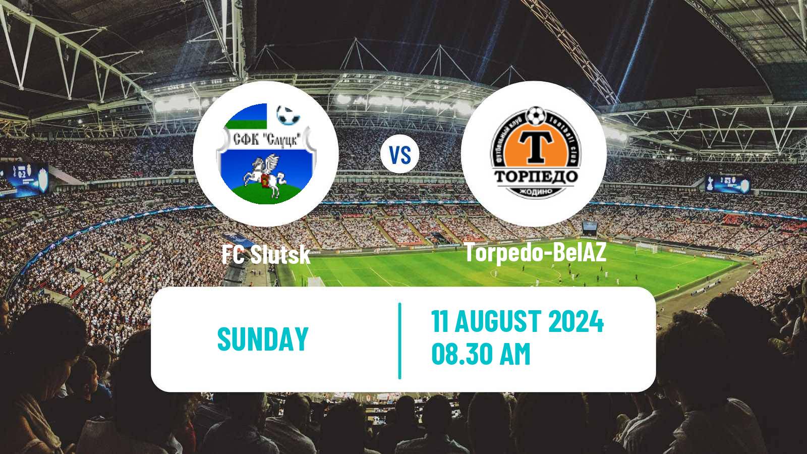 Soccer Belarusian Vysshaya Liga Slutsk - Torpedo-BelAZ