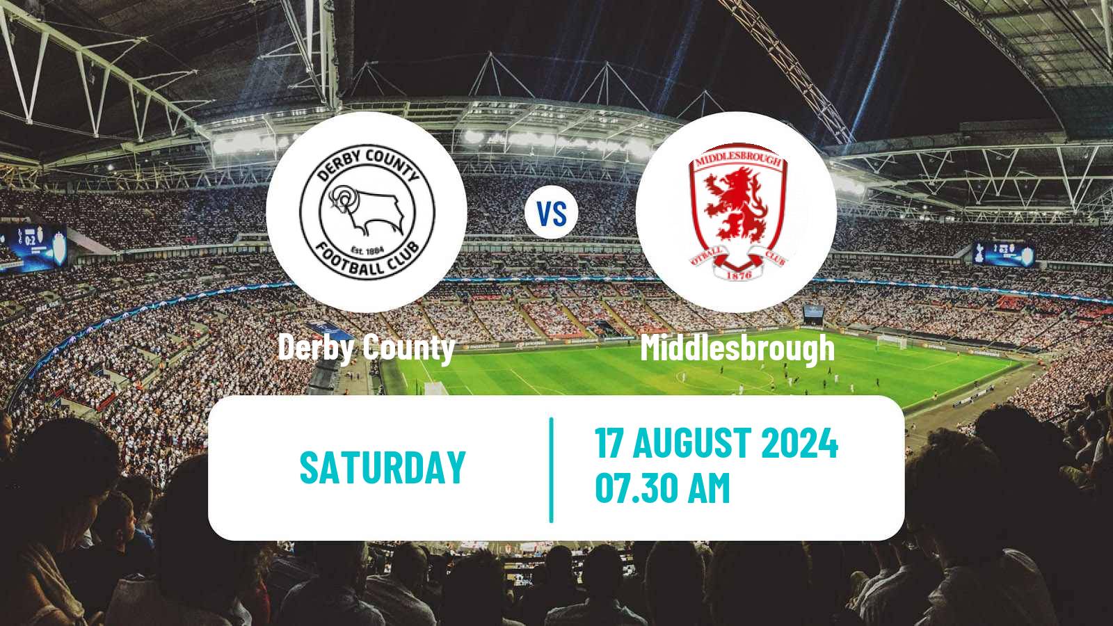 Soccer English League Championship Derby County - Middlesbrough