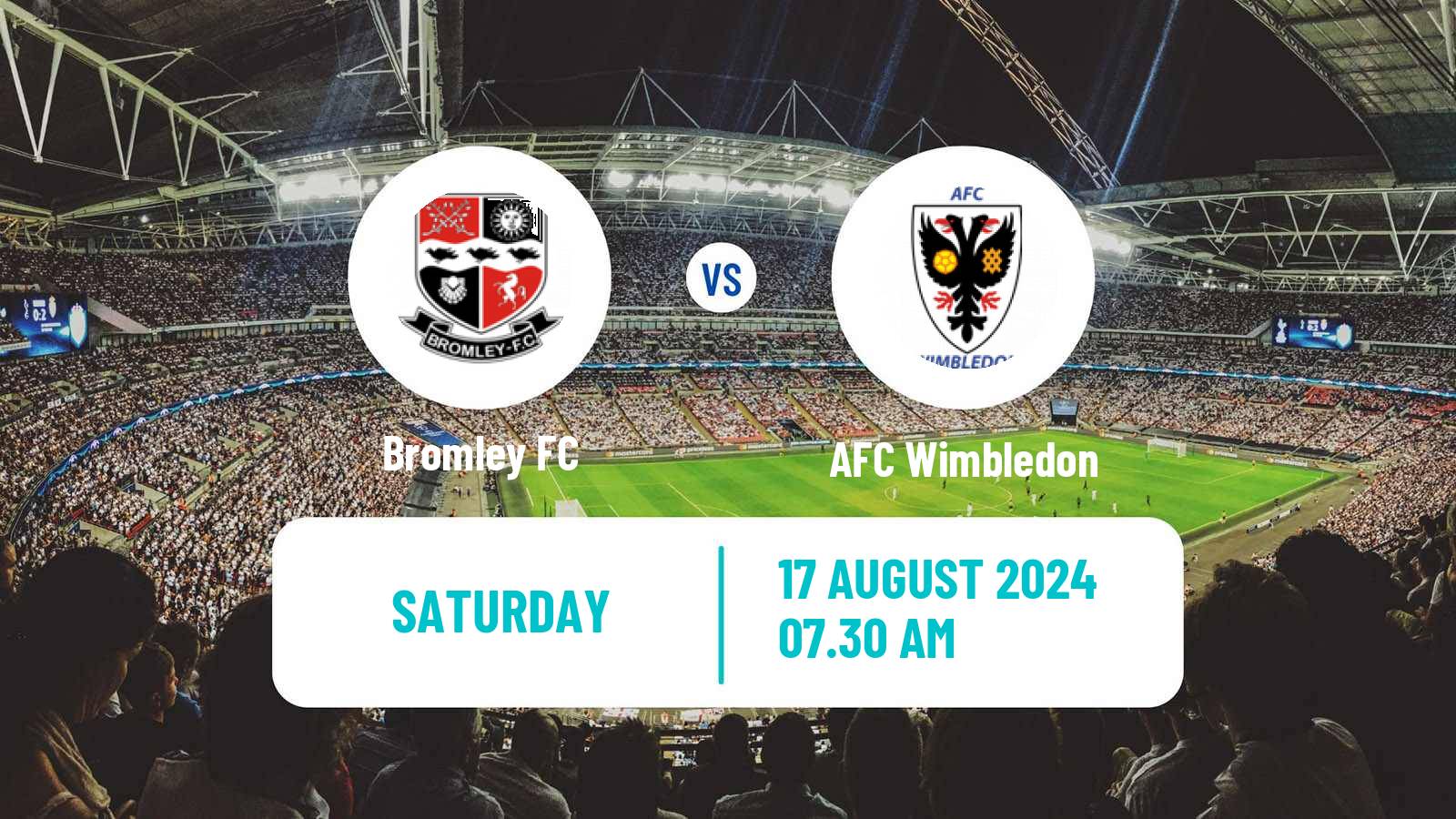 Soccer English League Two Bromley - AFC Wimbledon