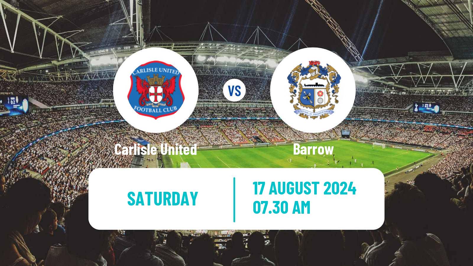 Soccer English League Two Carlisle United - Barrow