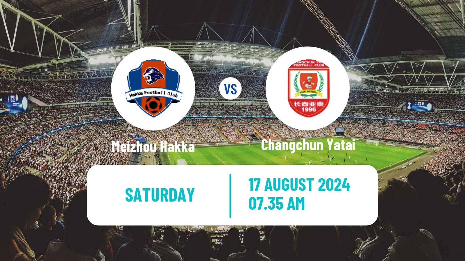 Soccer Chinese Super League Meizhou Hakka - Changchun Yatai