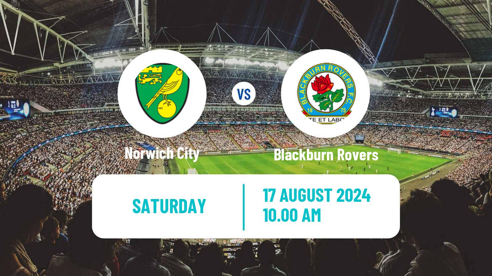 Soccer English League Championship Norwich City - Blackburn Rovers