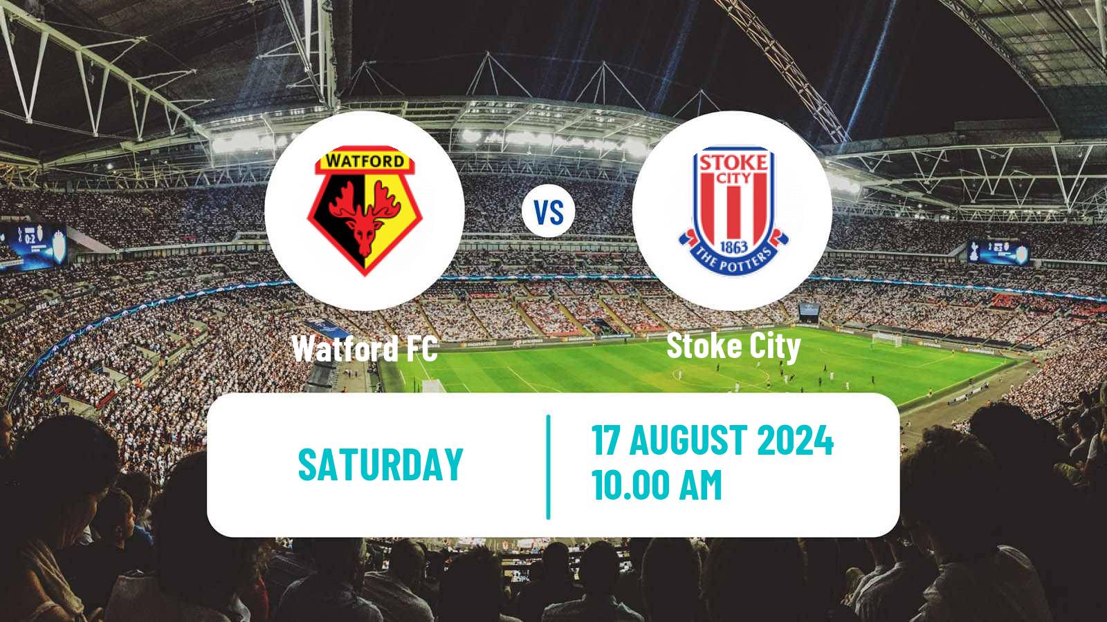 Soccer English League Championship Watford - Stoke City