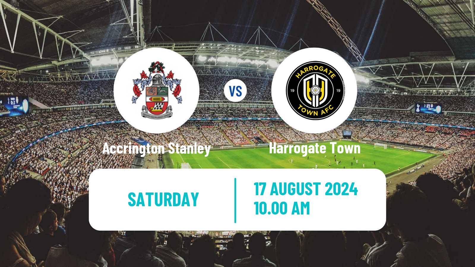 Soccer English League Two Accrington Stanley - Harrogate Town