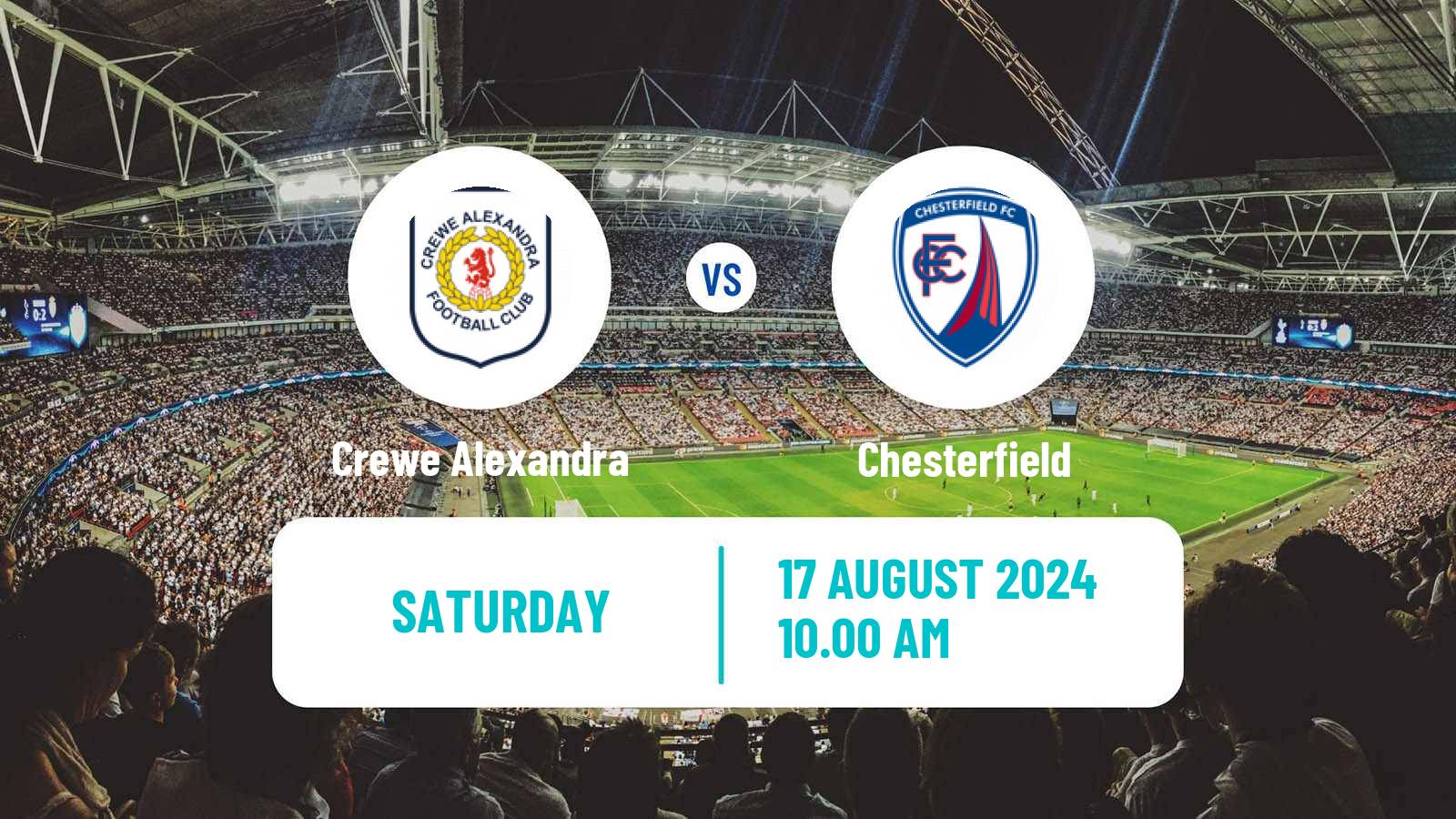 Soccer English League Two Crewe Alexandra - Chesterfield