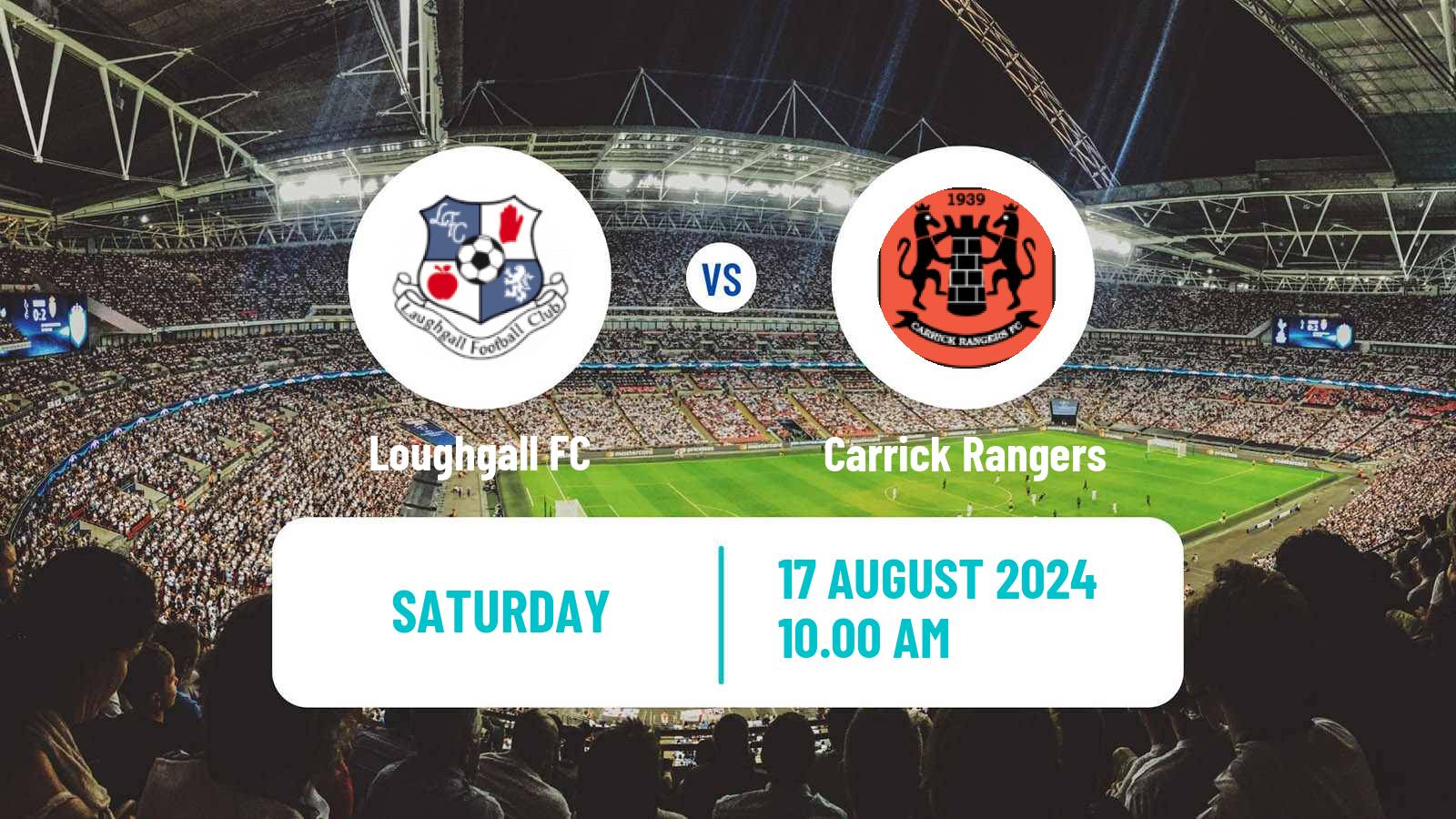 Soccer Northern Irish Premiership Loughgall - Carrick Rangers