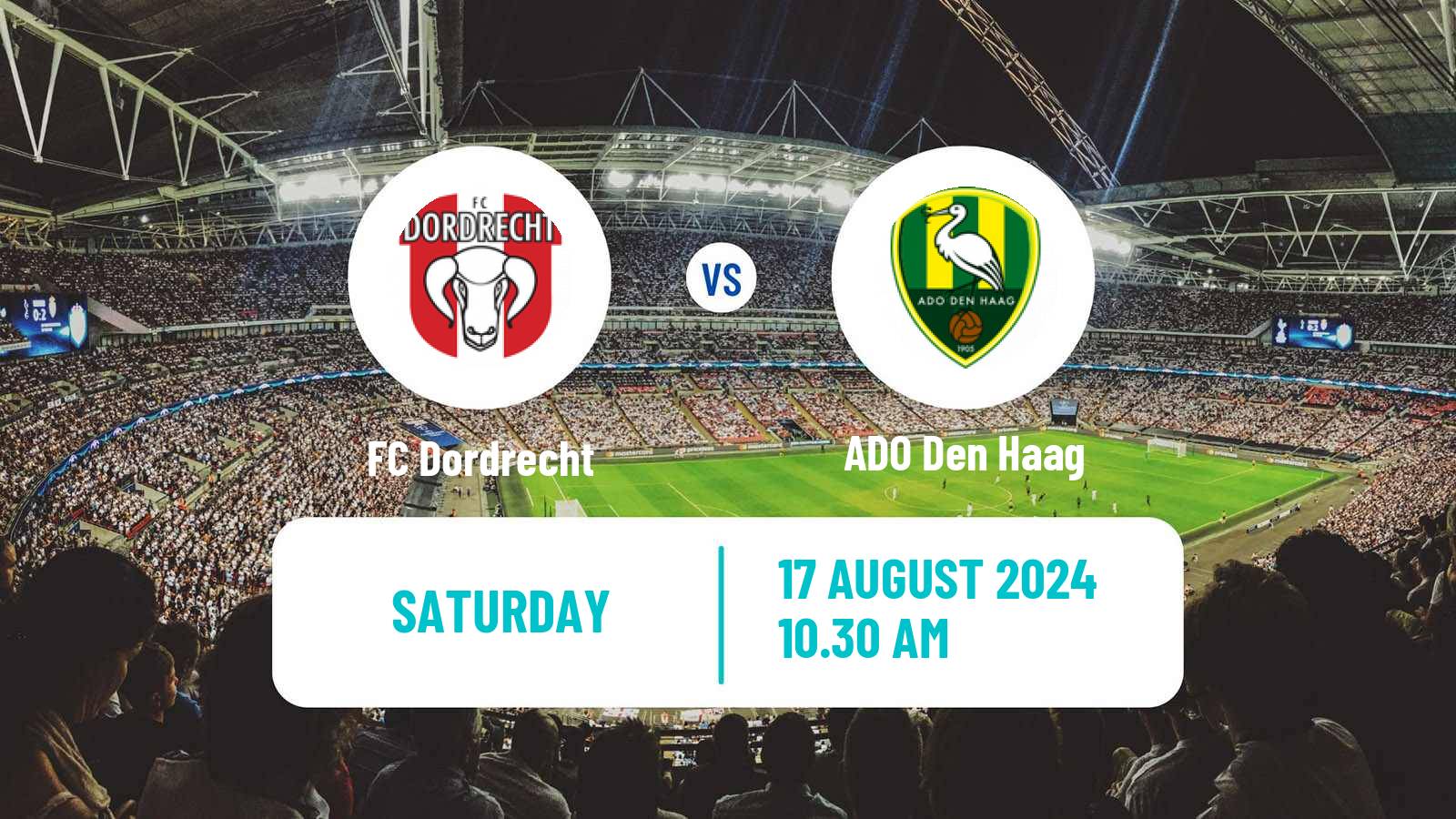 Soccer Dutch Eerste Divisie Dordrecht - ADO Den Haag