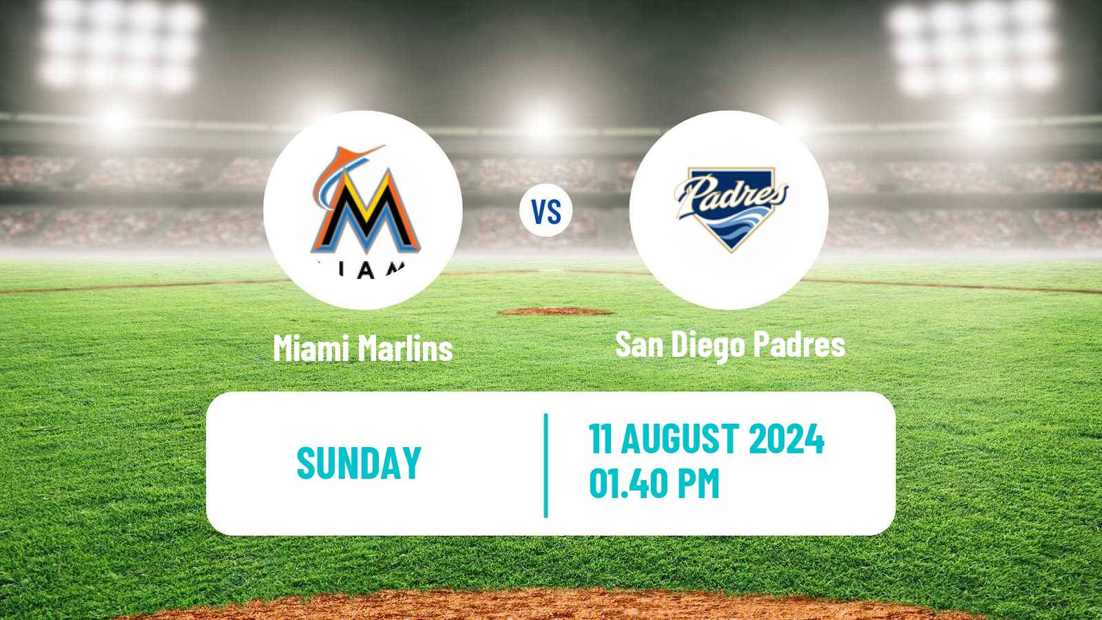 Baseball MLB Miami Marlins - San Diego Padres