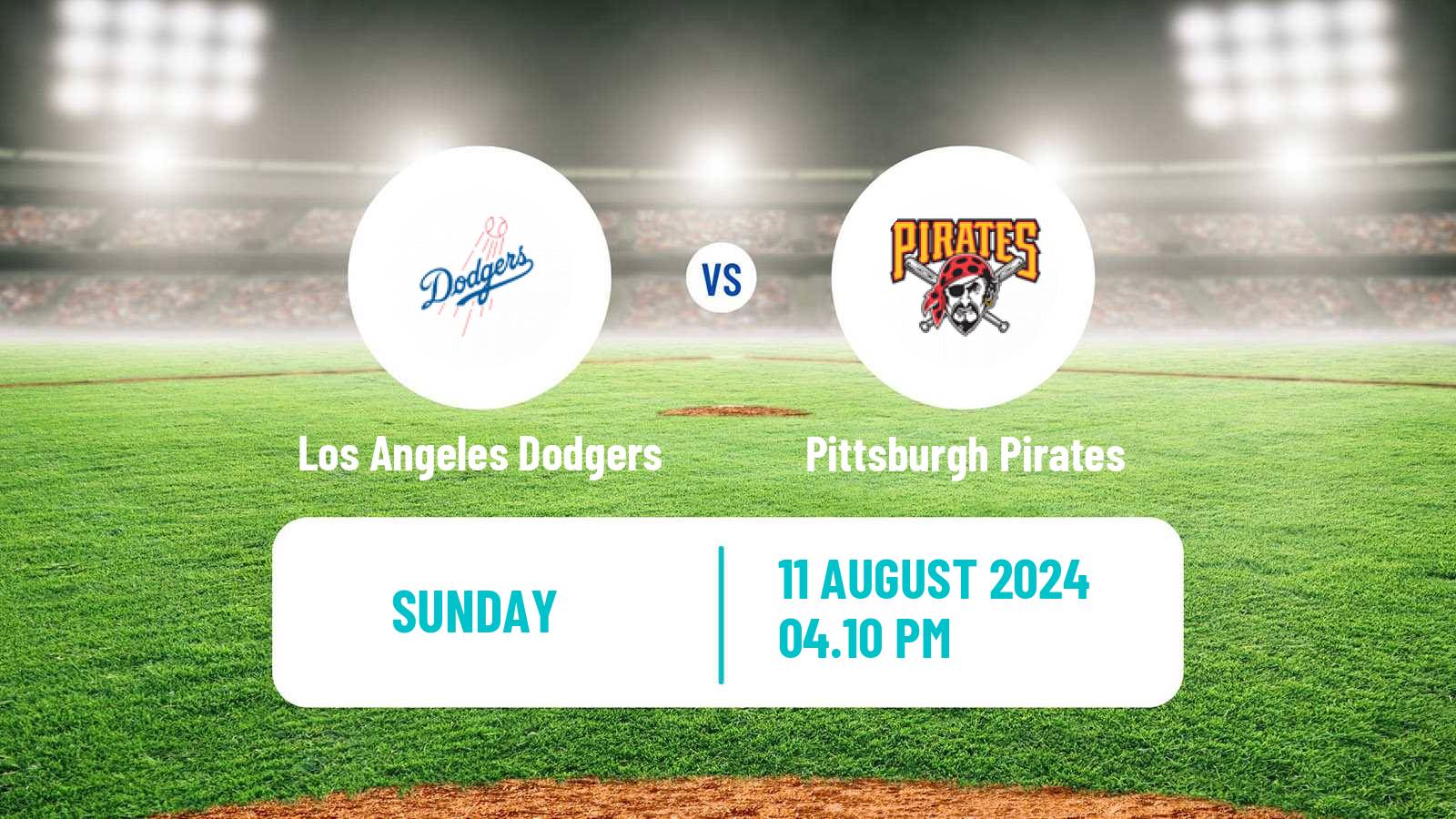 Baseball MLB Los Angeles Dodgers - Pittsburgh Pirates