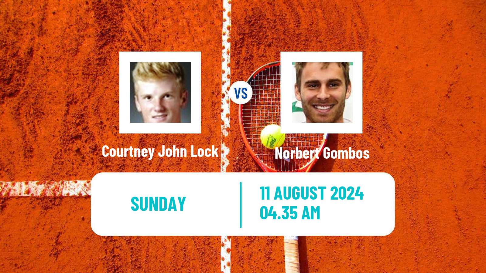 Tennis Grodzisk Mazowiecki Challenger Men Courtney John Lock - Norbert Gombos