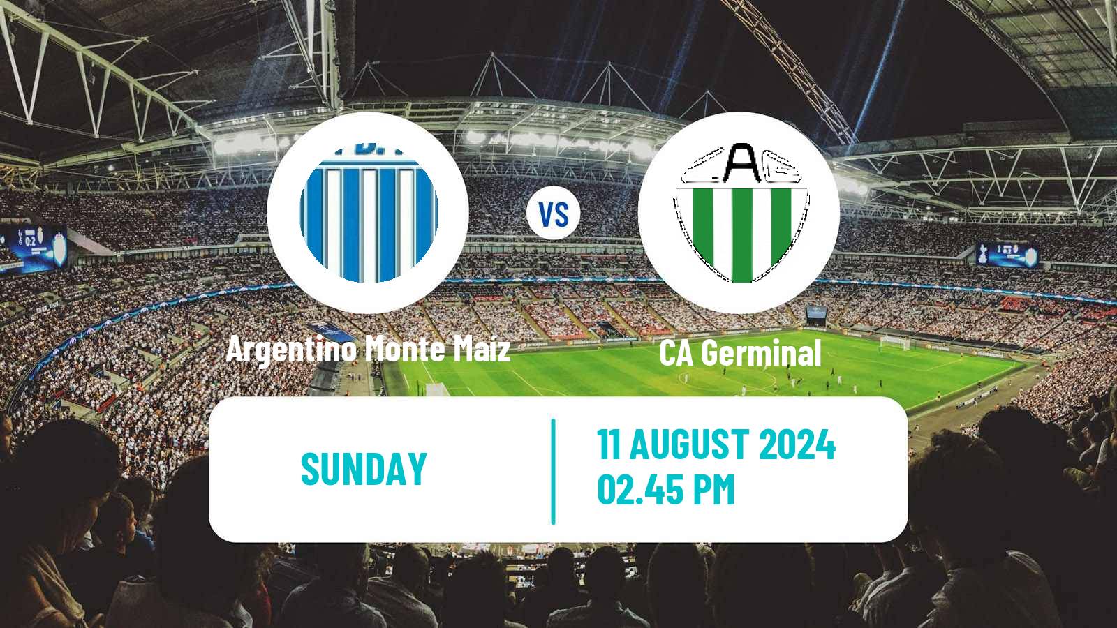 Soccer Argentinian Torneo Federal Argentino Monte Maíz - Germinal