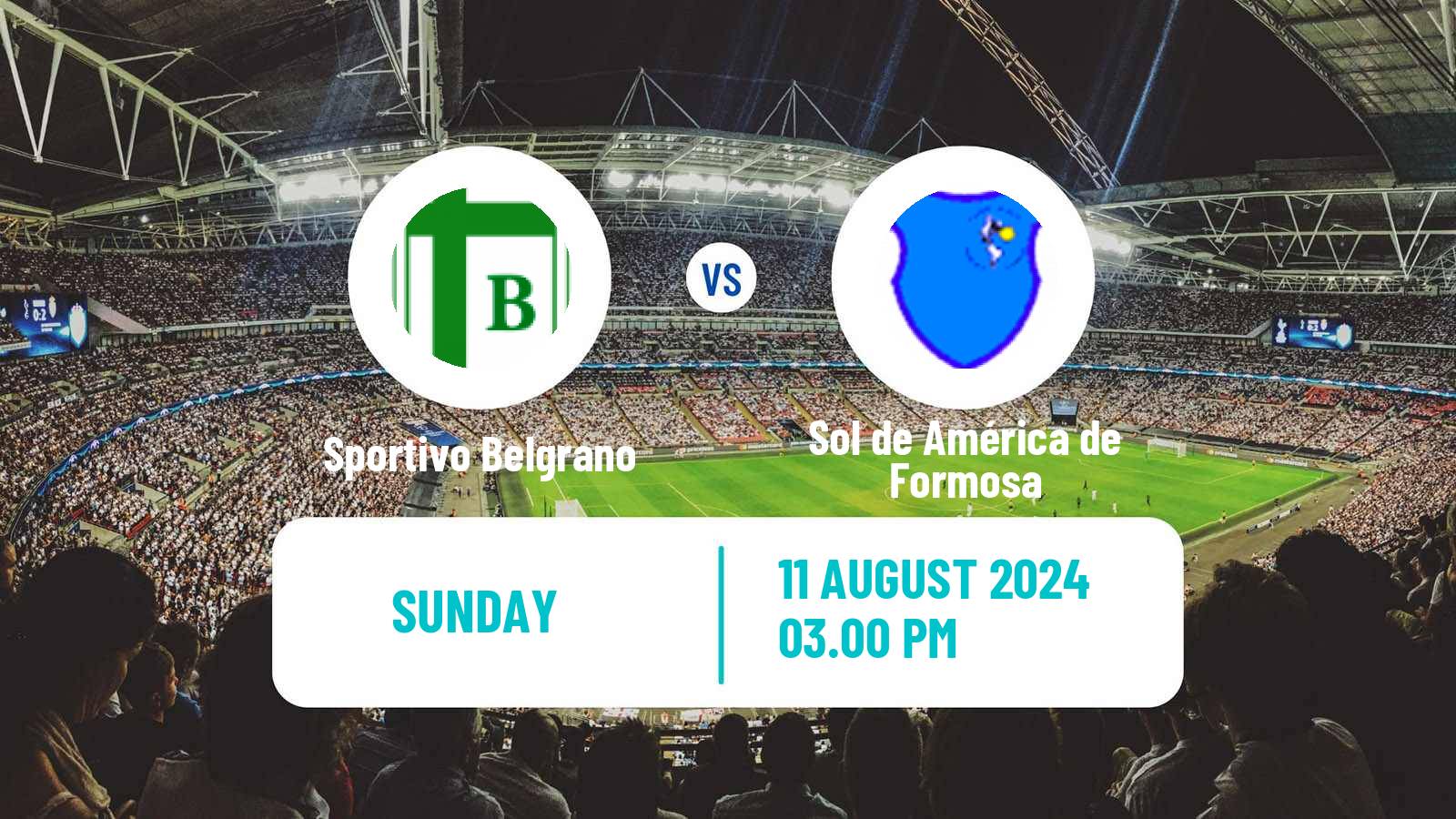 Soccer Argentinian Torneo Federal Sportivo Belgrano - Sol de América de Formosa