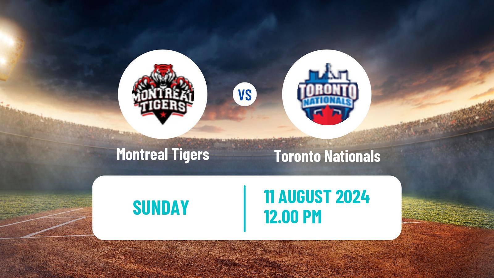 Cricket Canadian Global T20 Montreal Tigers - Toronto Nationals