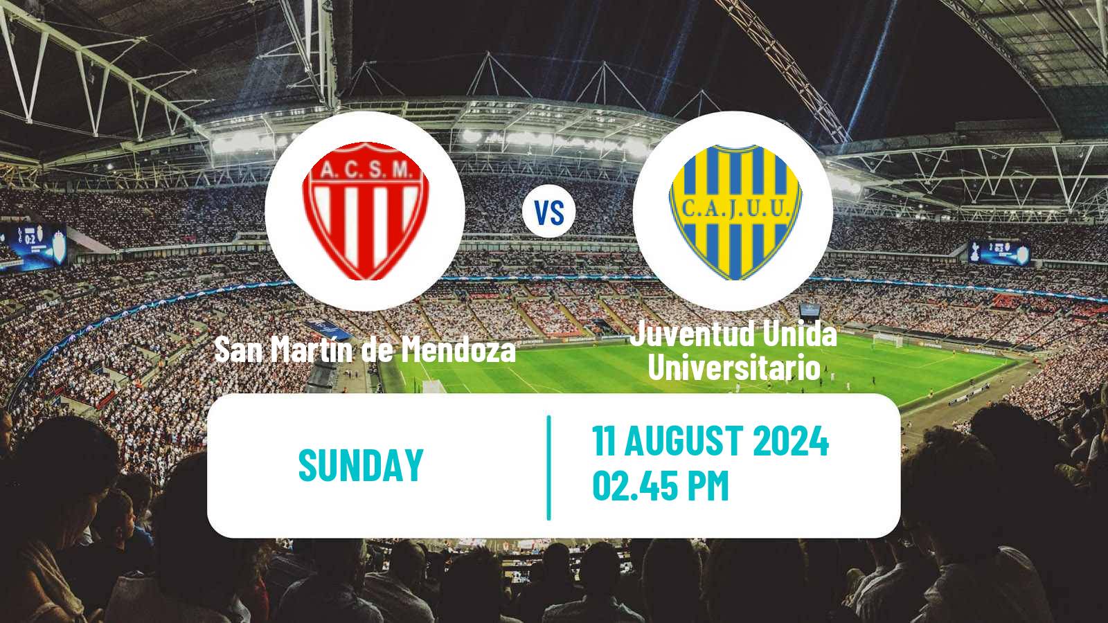 Soccer Argentinian Torneo Federal San Martín de Mendoza - Juventud Unida Universitario