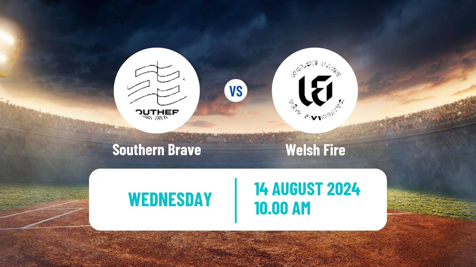 Cricket United Kingdom The Hundred Cricket Southern Brave - Welsh Fire