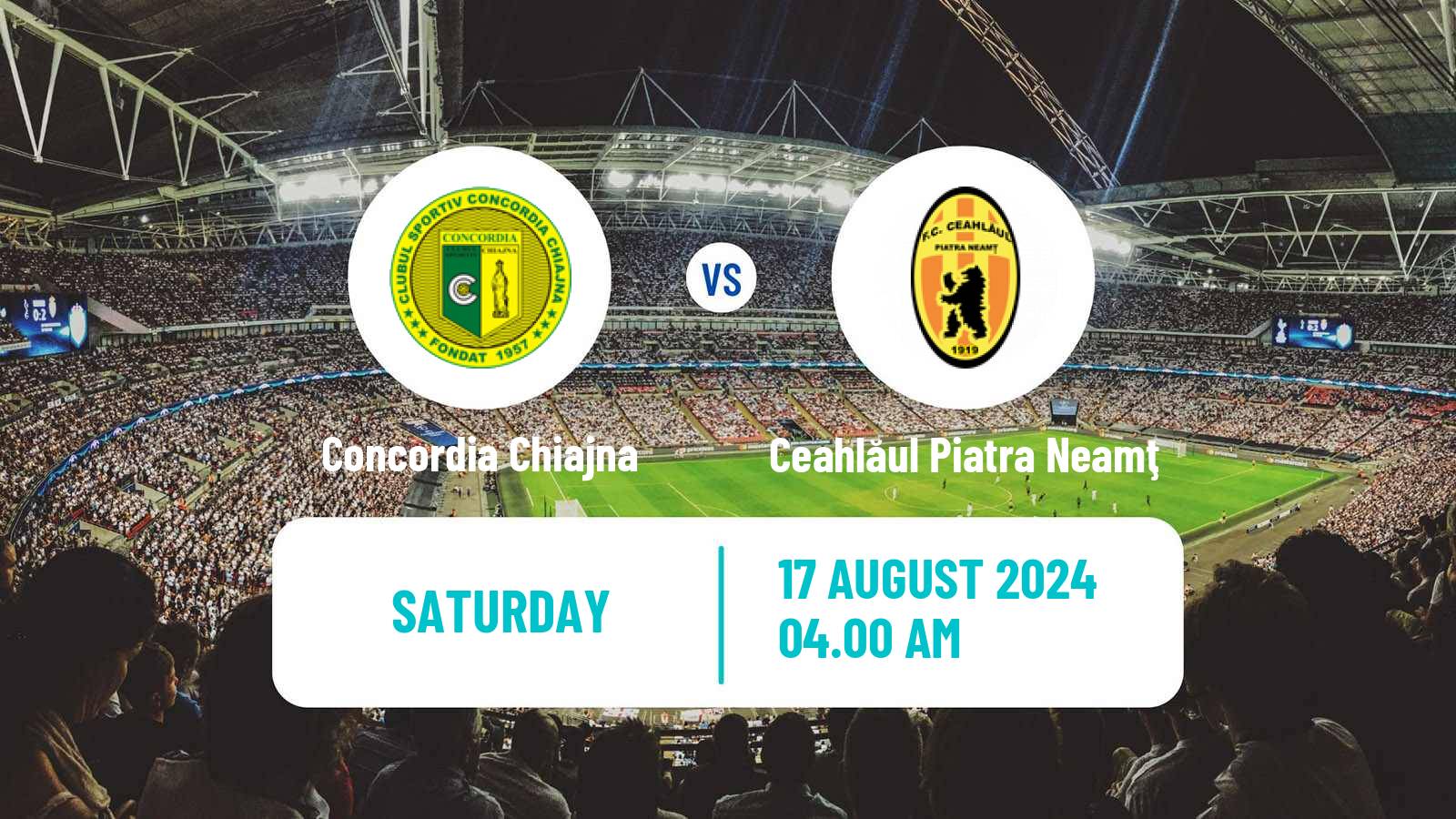 Soccer Romanian Division 2 Concordia Chiajna - Ceahlăul Piatra Neamţ