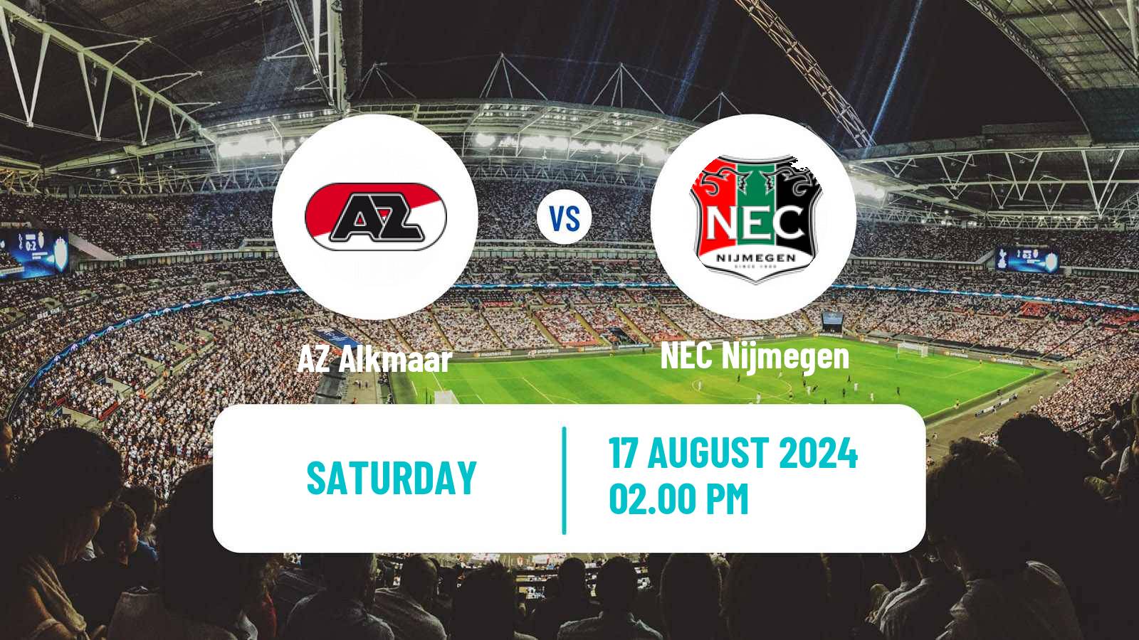 Soccer Dutch Eredivisie AZ Alkmaar - NEC Nijmegen