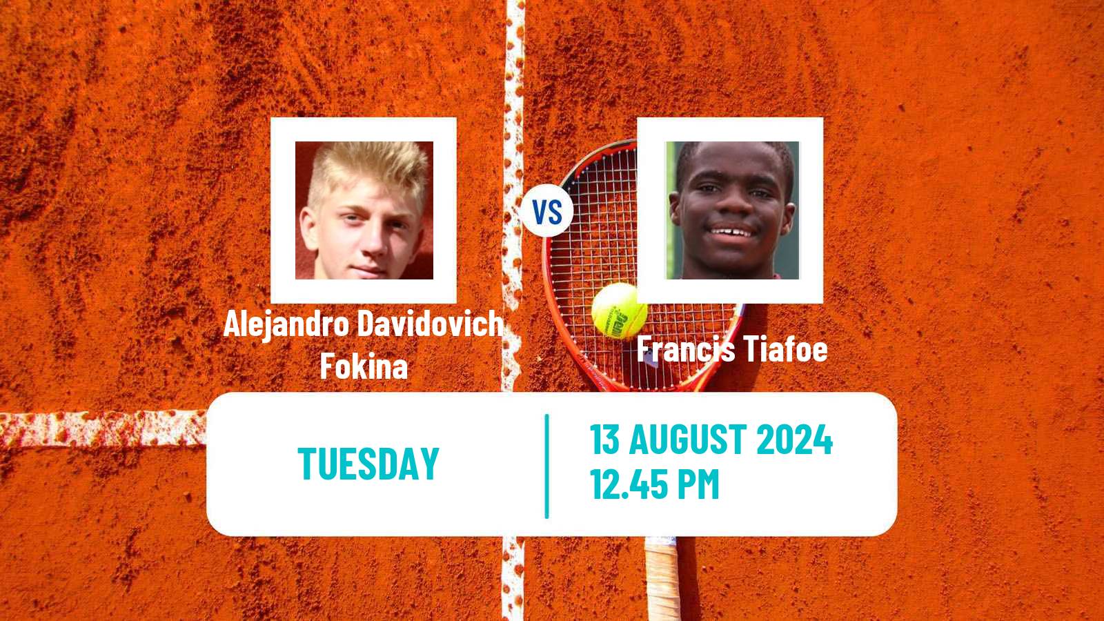 Tennis ATP Cincinnati Alejandro Davidovich Fokina - Francis Tiafoe