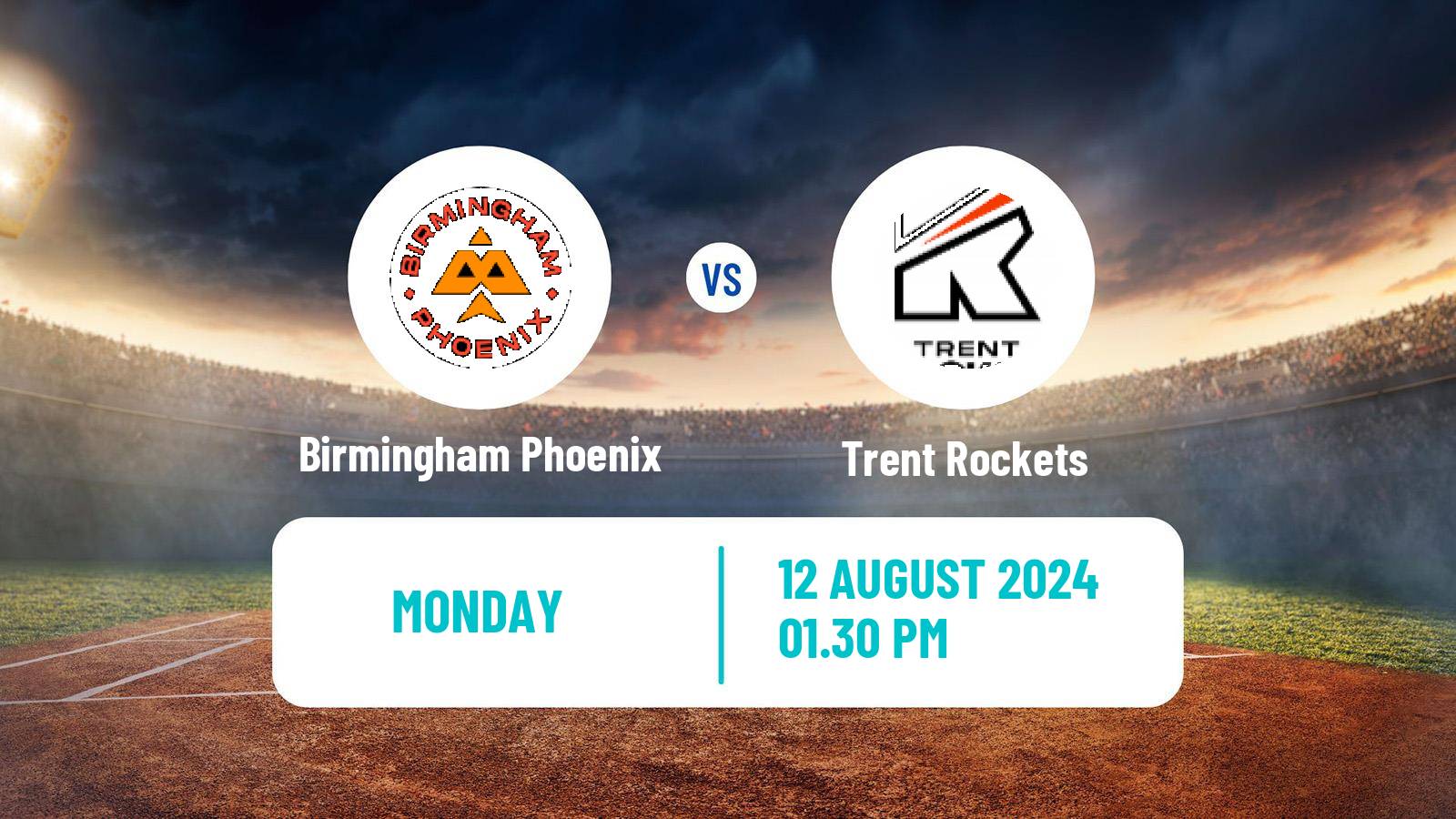 Cricket United Kingdom The Hundred Cricket Birmingham Phoenix - Trent Rockets