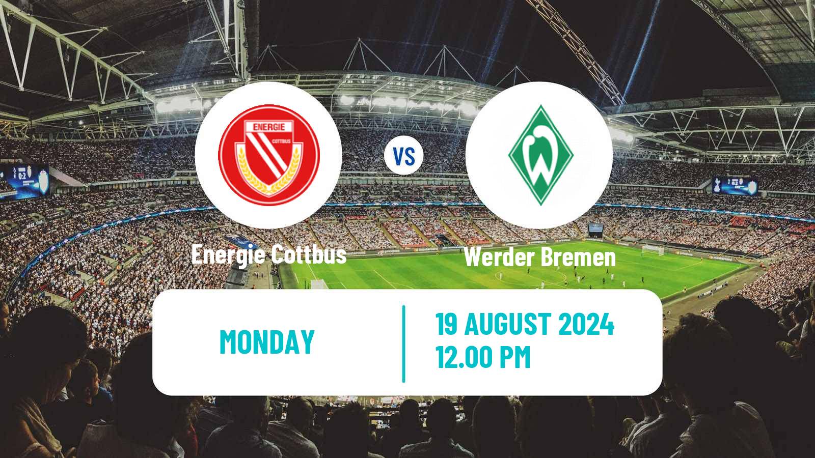 Soccer German DFB Pokal Energie Cottbus - Werder Bremen