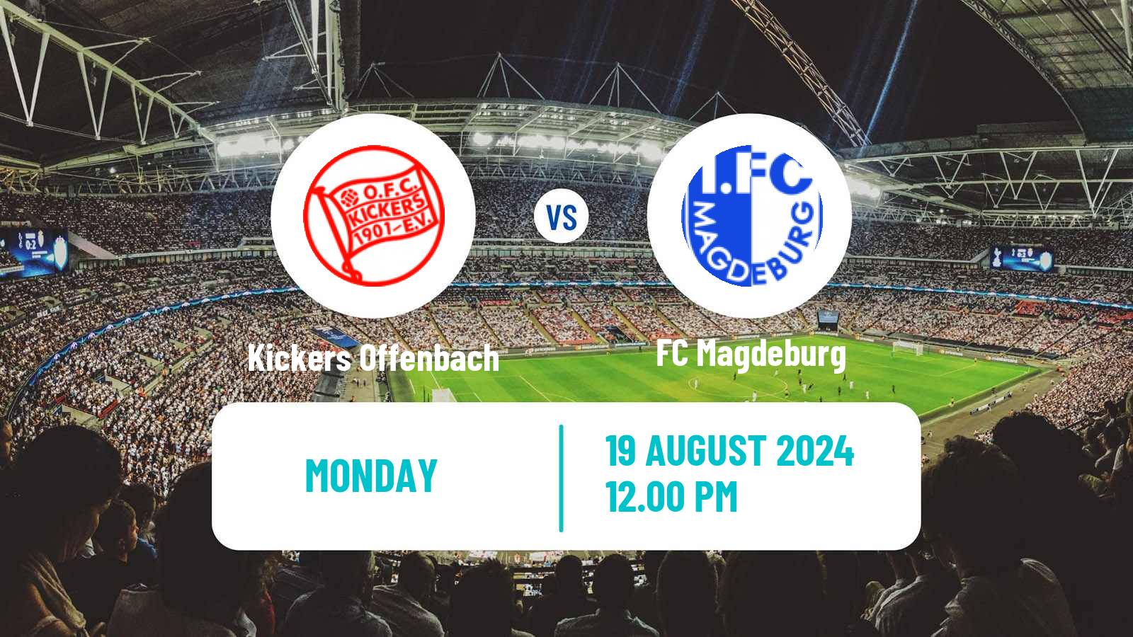 Soccer German DFB Pokal Kickers Offenbach - Magdeburg