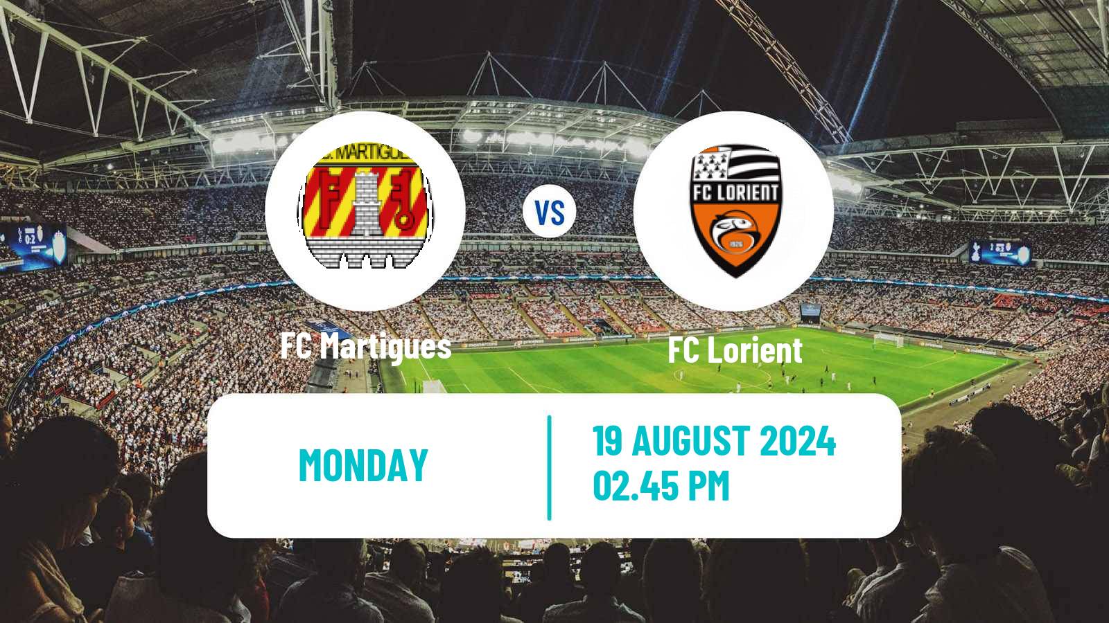 Soccer French Ligue 2 Martigues - Lorient