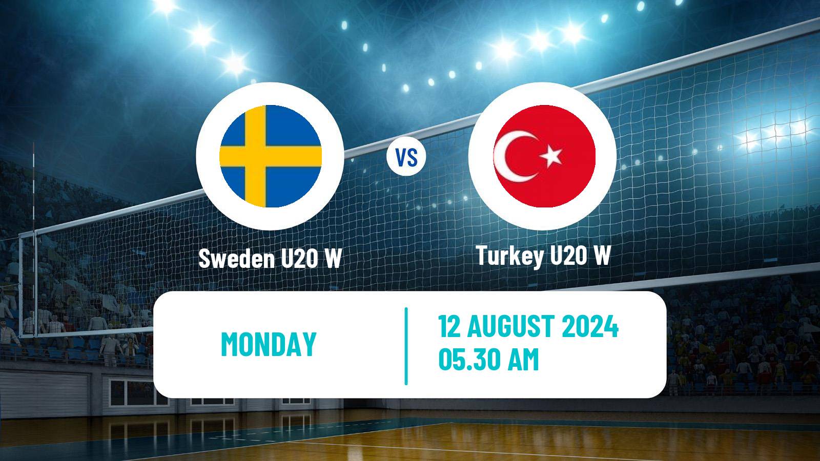 Volleyball European Championship U20 Volleyball Women Sweden U20 W - Turkey U20 W