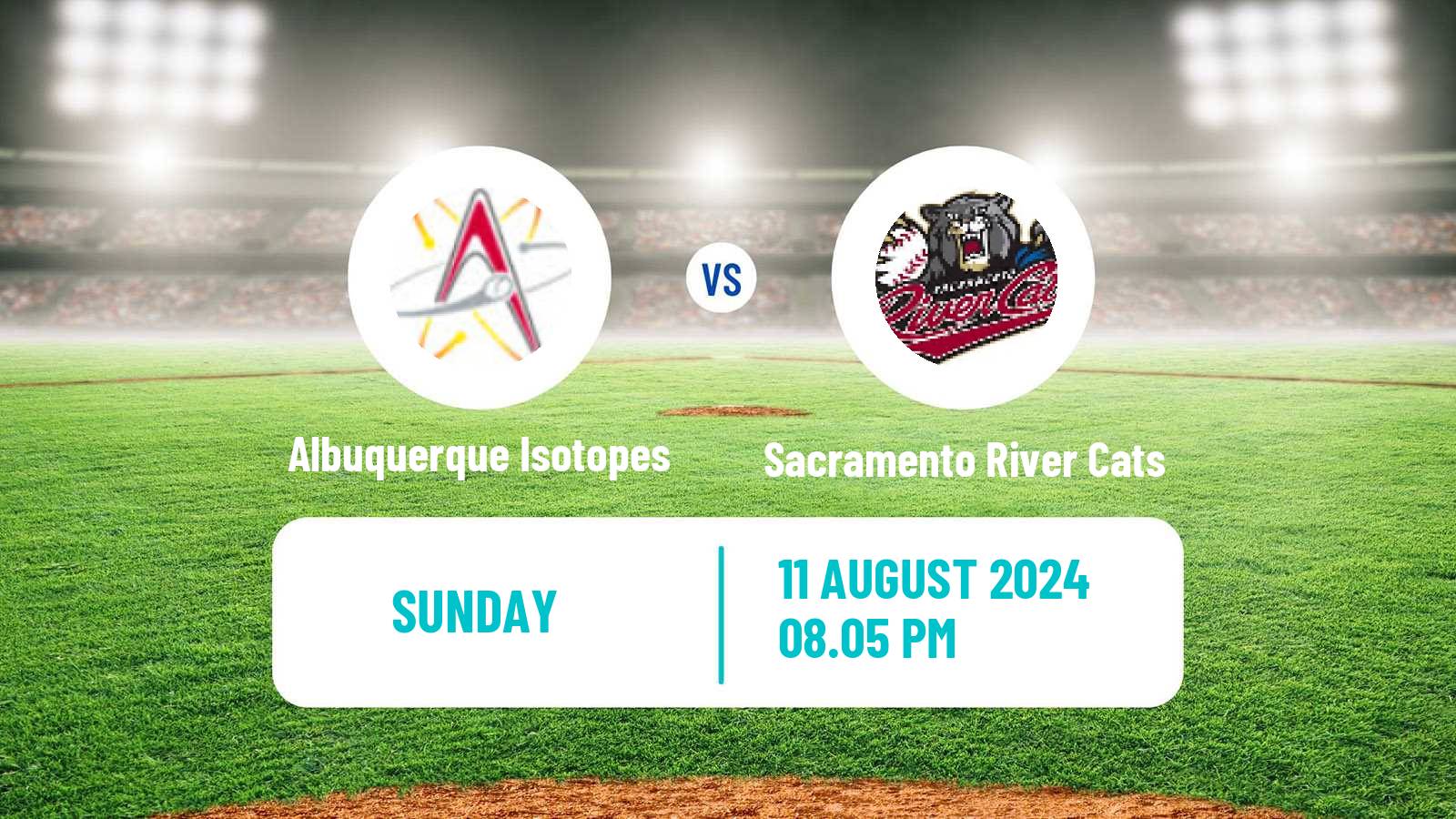 Baseball PCL Albuquerque Isotopes - Sacramento River Cats