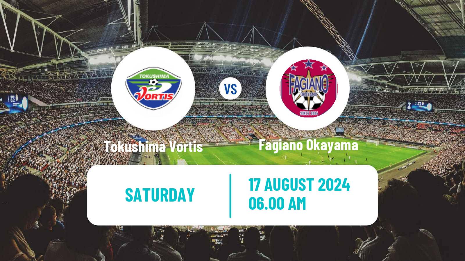 Soccer Japan J2 League Tokushima Vortis - Fagiano Okayama