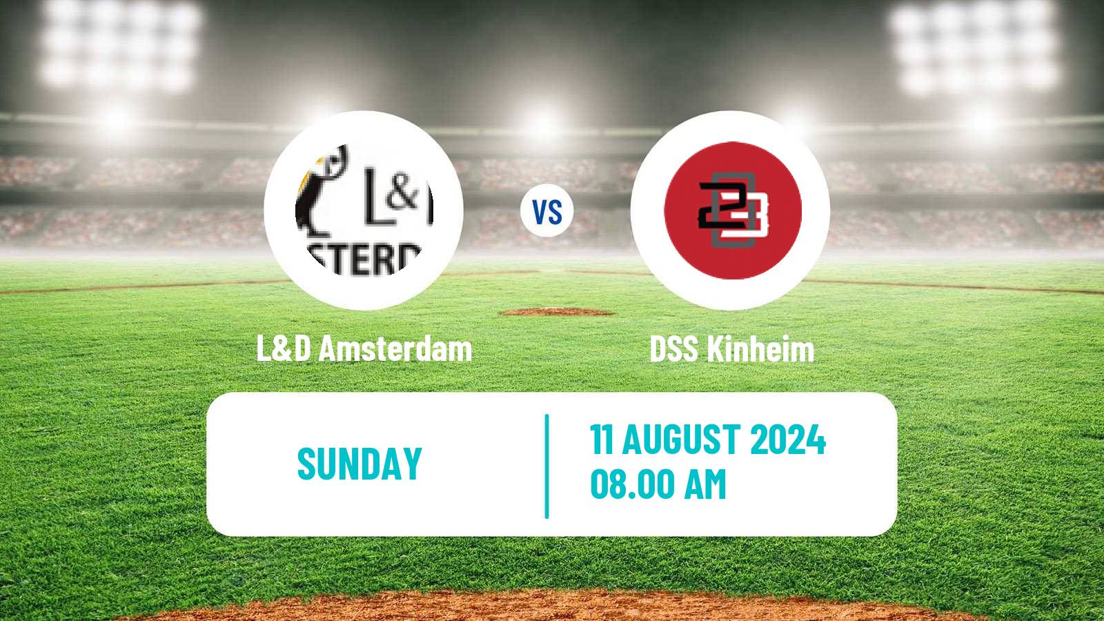 Baseball Dutch Hoofdklasse Baseball L&D Amsterdam - DSS Kinheim