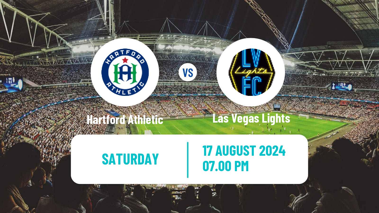 Soccer USL Championship Hartford Athletic - Las Vegas Lights