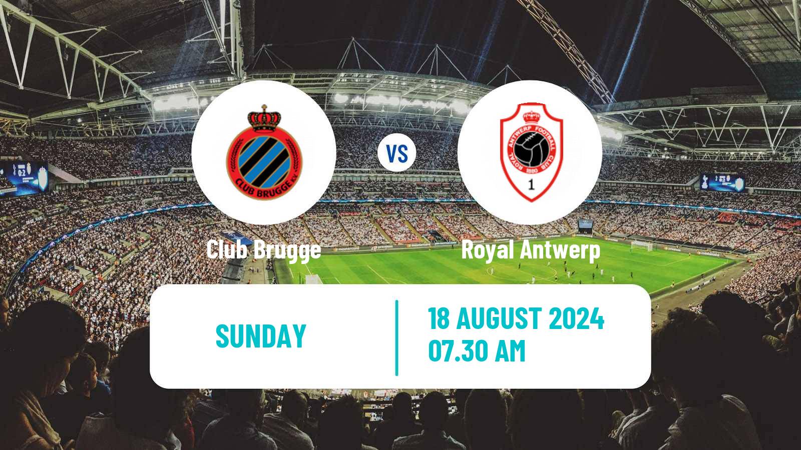 Soccer Belgian Jupiler Pro League Club Brugge - Royal Antwerp