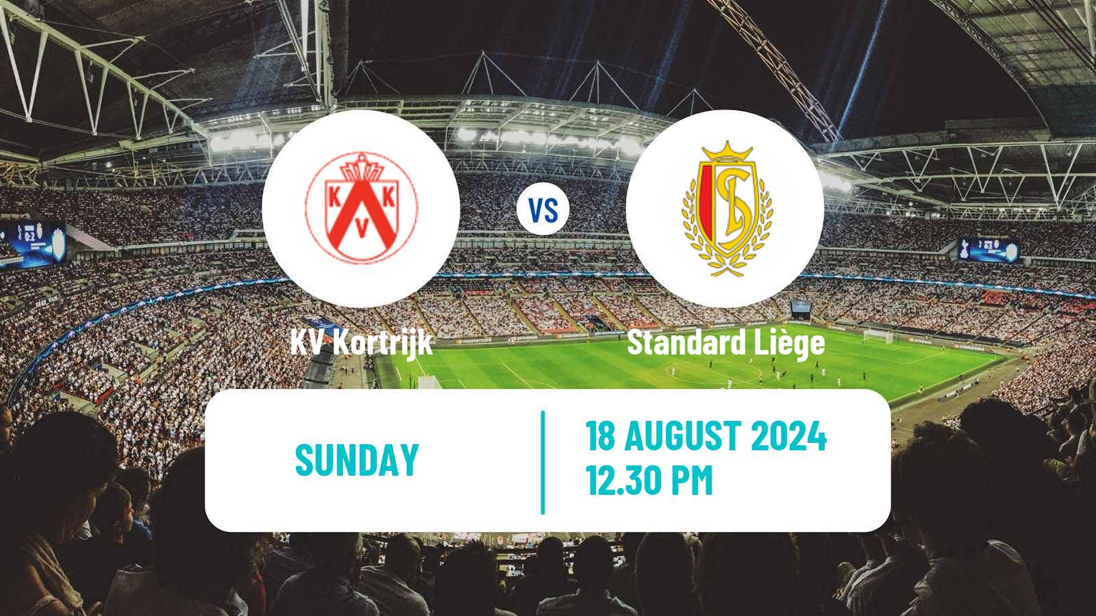 Soccer Belgian Jupiler Pro League Kortrijk - Standard Liège