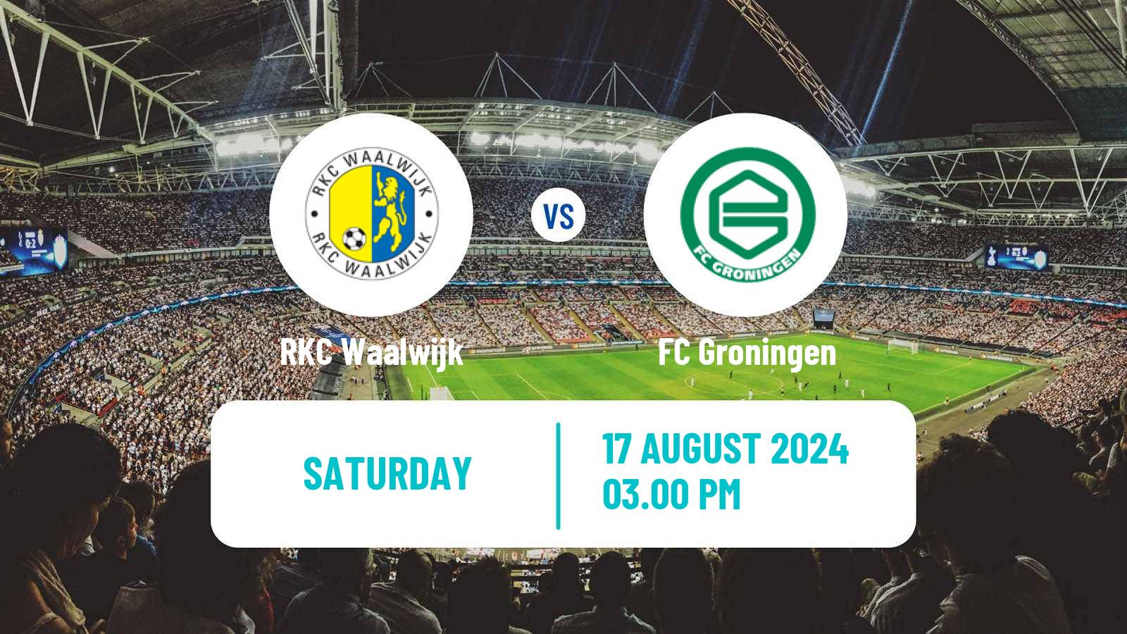 Soccer Dutch Eredivisie Waalwijk - Groningen