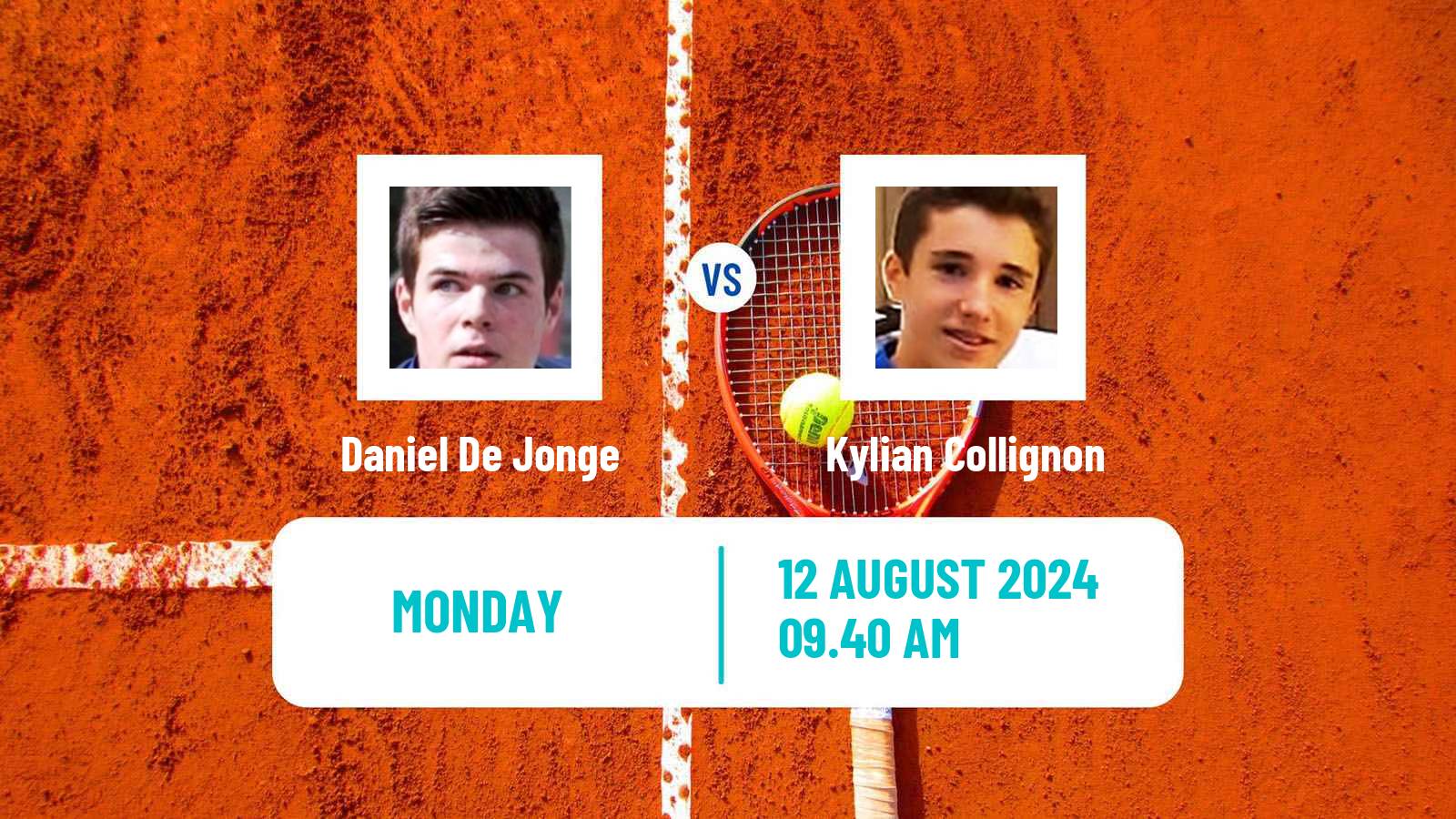 Tennis ITF M25 Koksijde Men Daniel De Jonge - Kylian Collignon