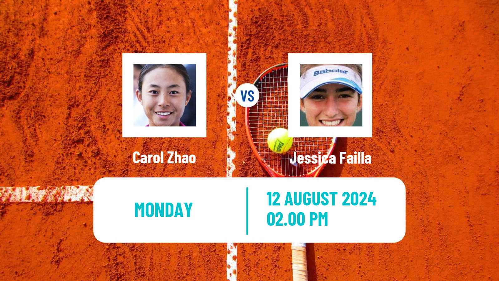 Tennis Barranquilla Challenger Women Carol Zhao - Jessica Failla