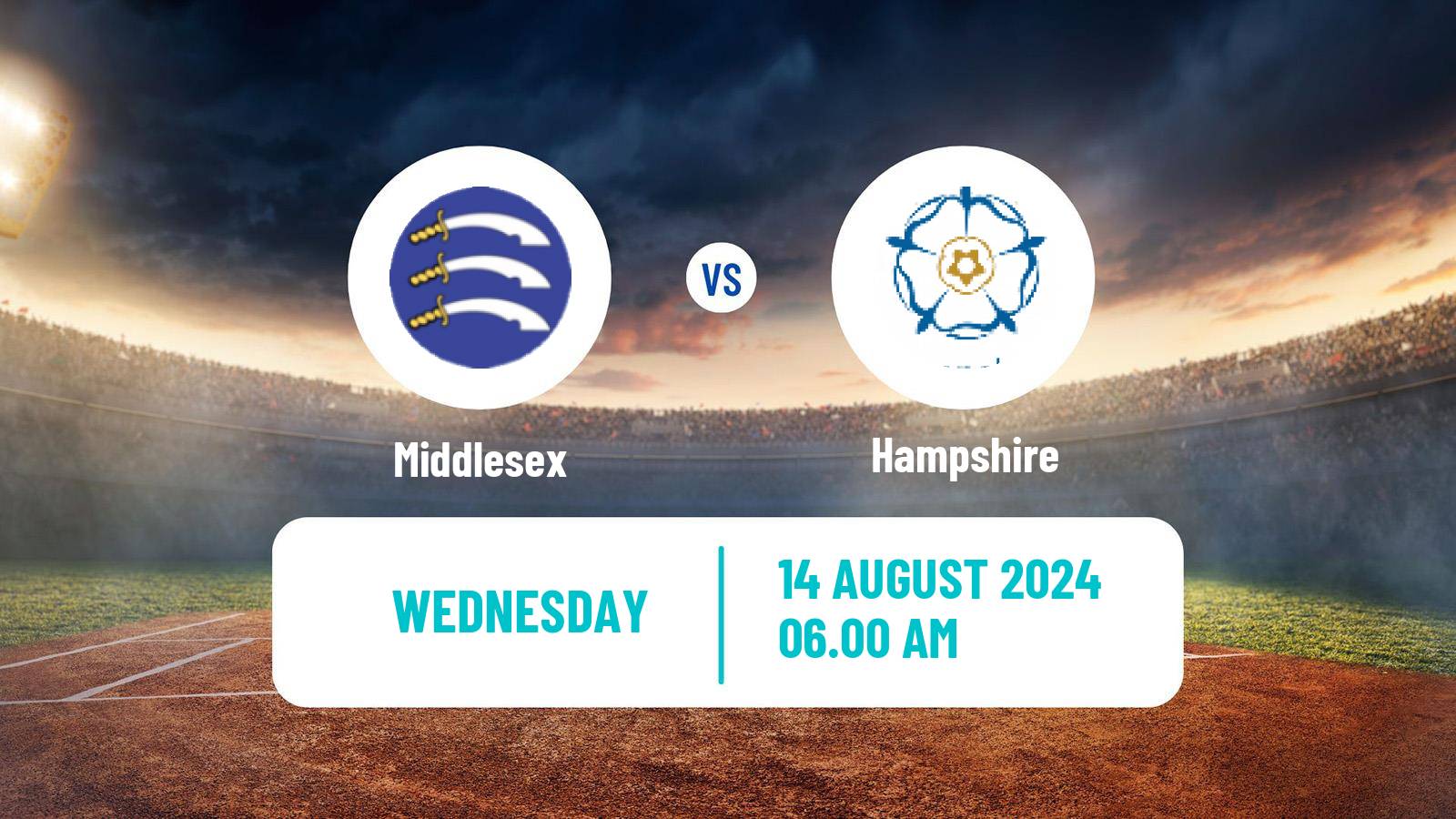 Cricket Royal London One-Day Cup Middlesex - Hampshire