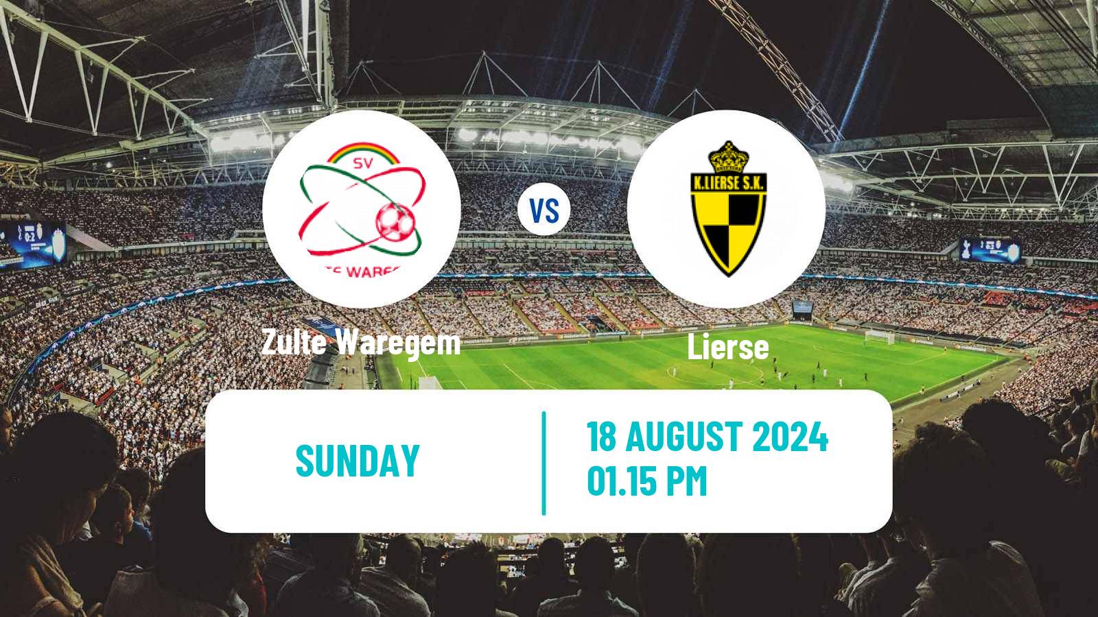 Soccer Belgian Сhallenger Pro League Zulte Waregem - Lierse