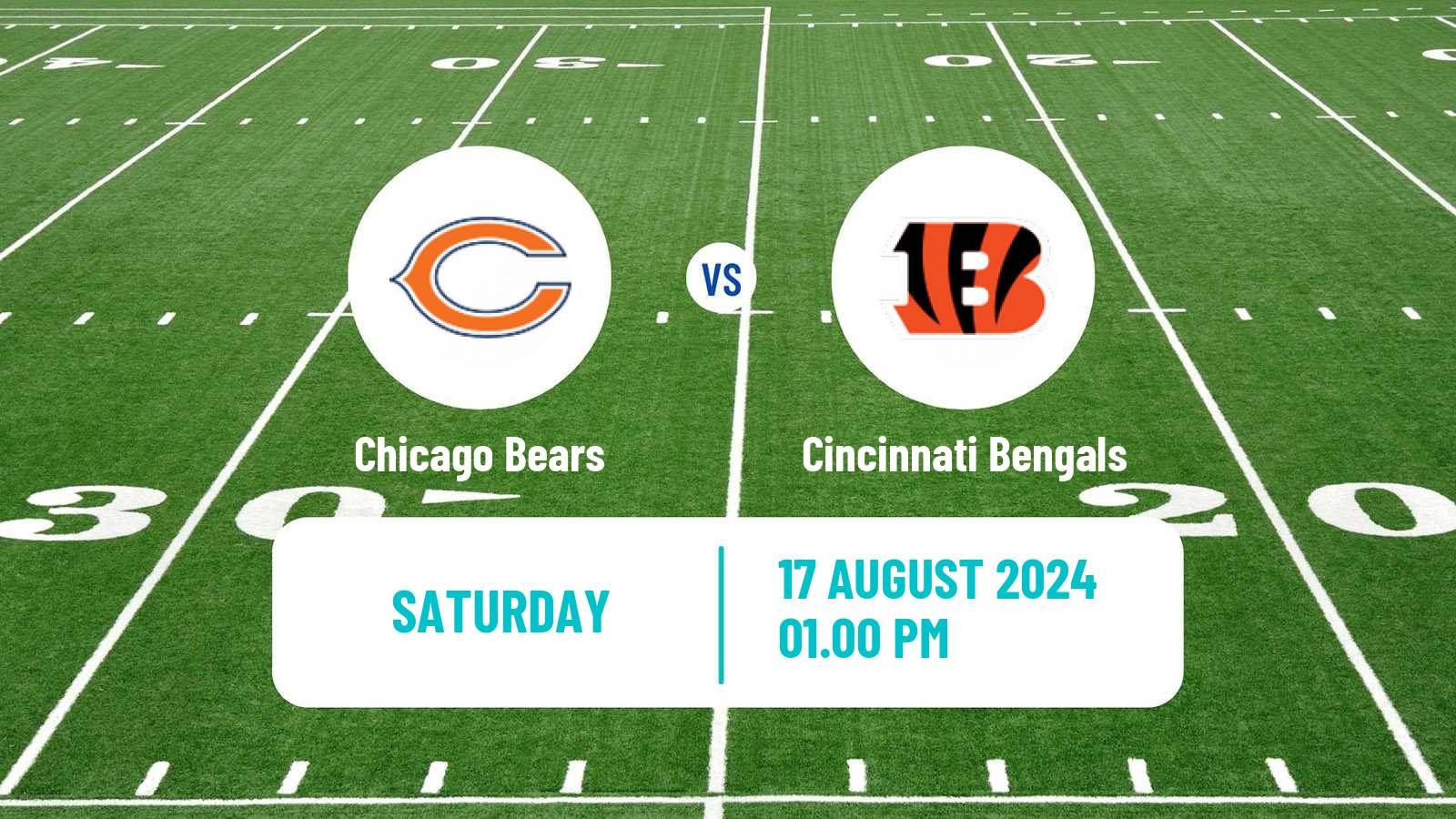 American football NFL Chicago Bears - Cincinnati Bengals