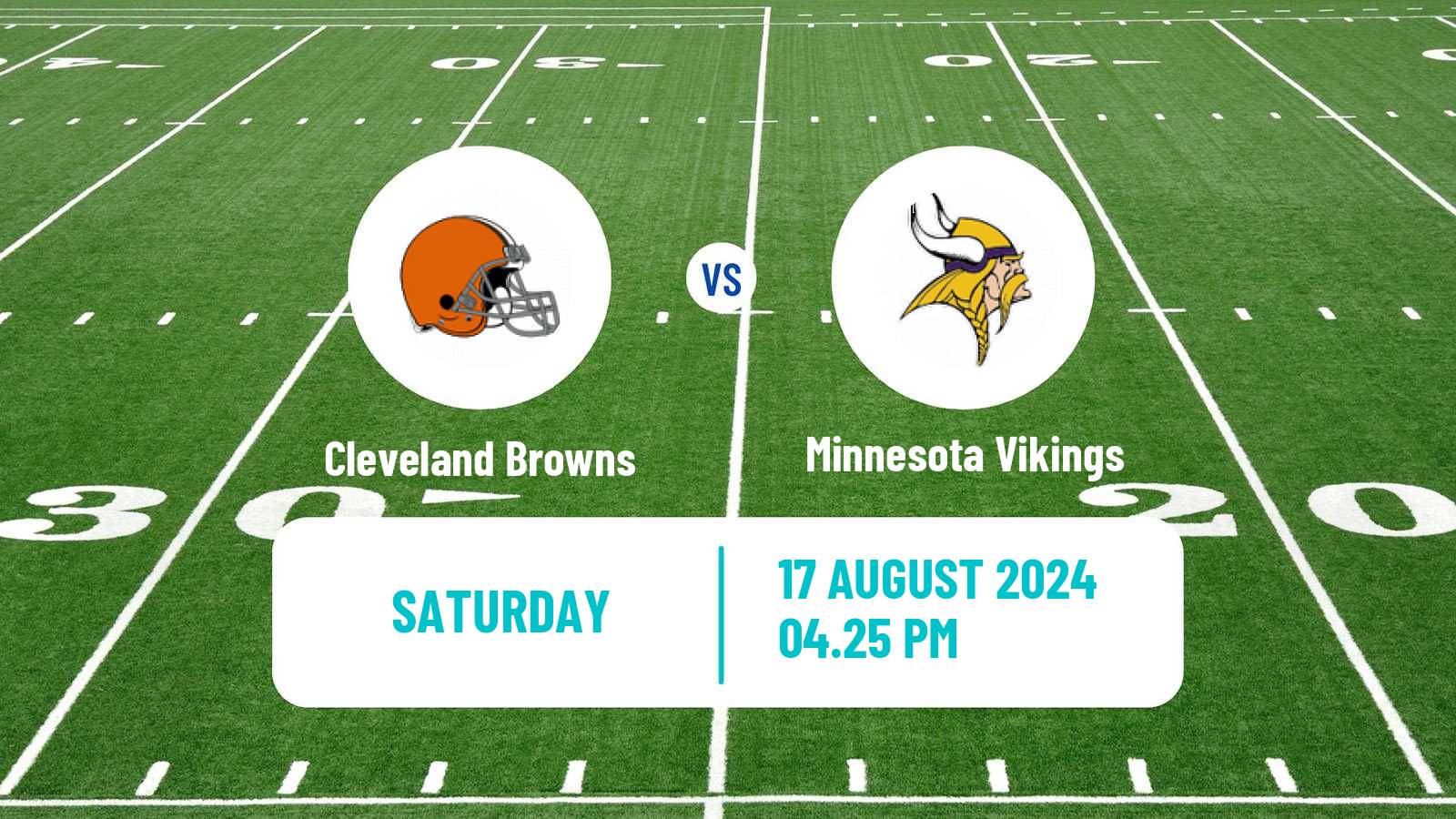 American football NFL Cleveland Browns - Minnesota Vikings